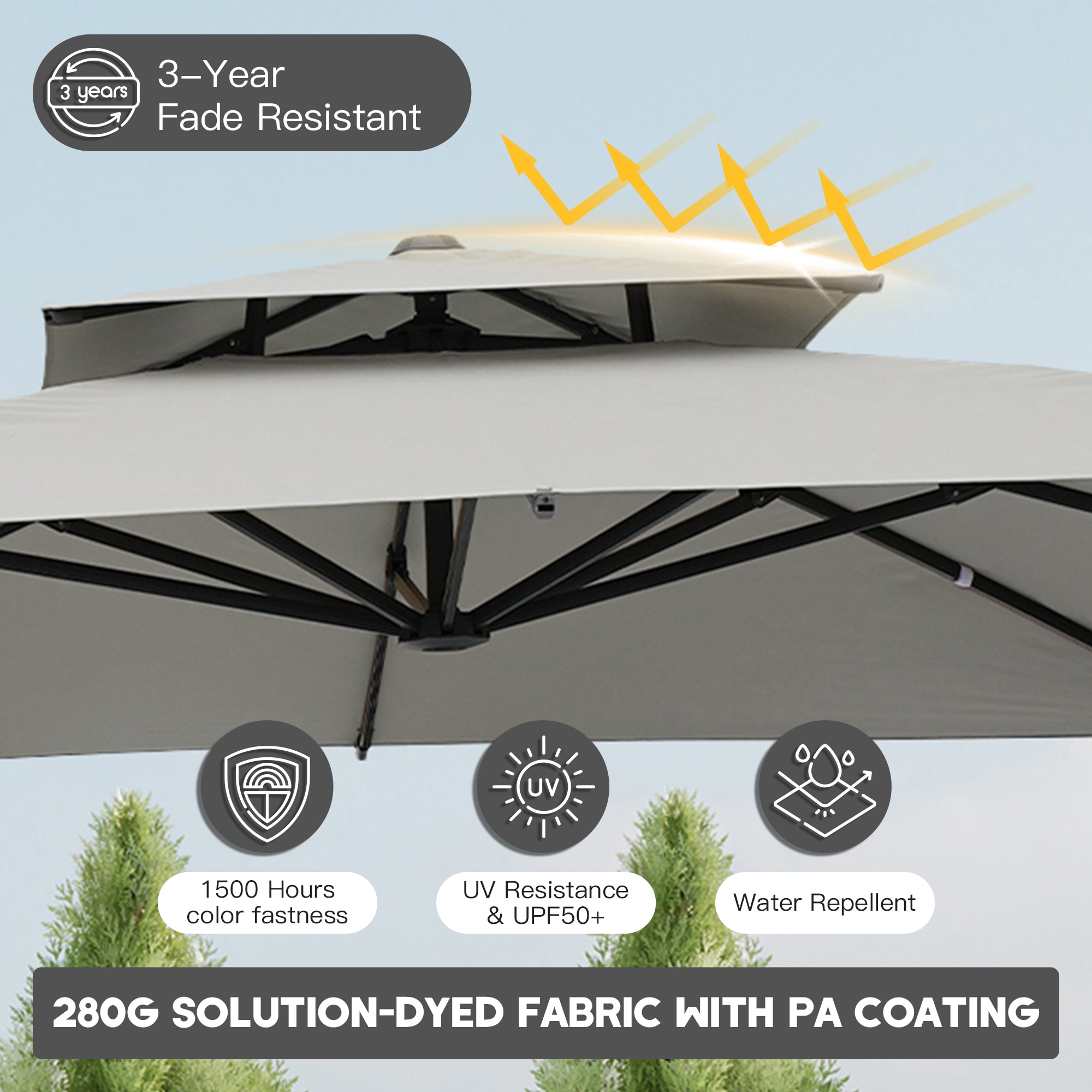 Clihome CL01MYD1010GY Umbrellas-2 - View #13
