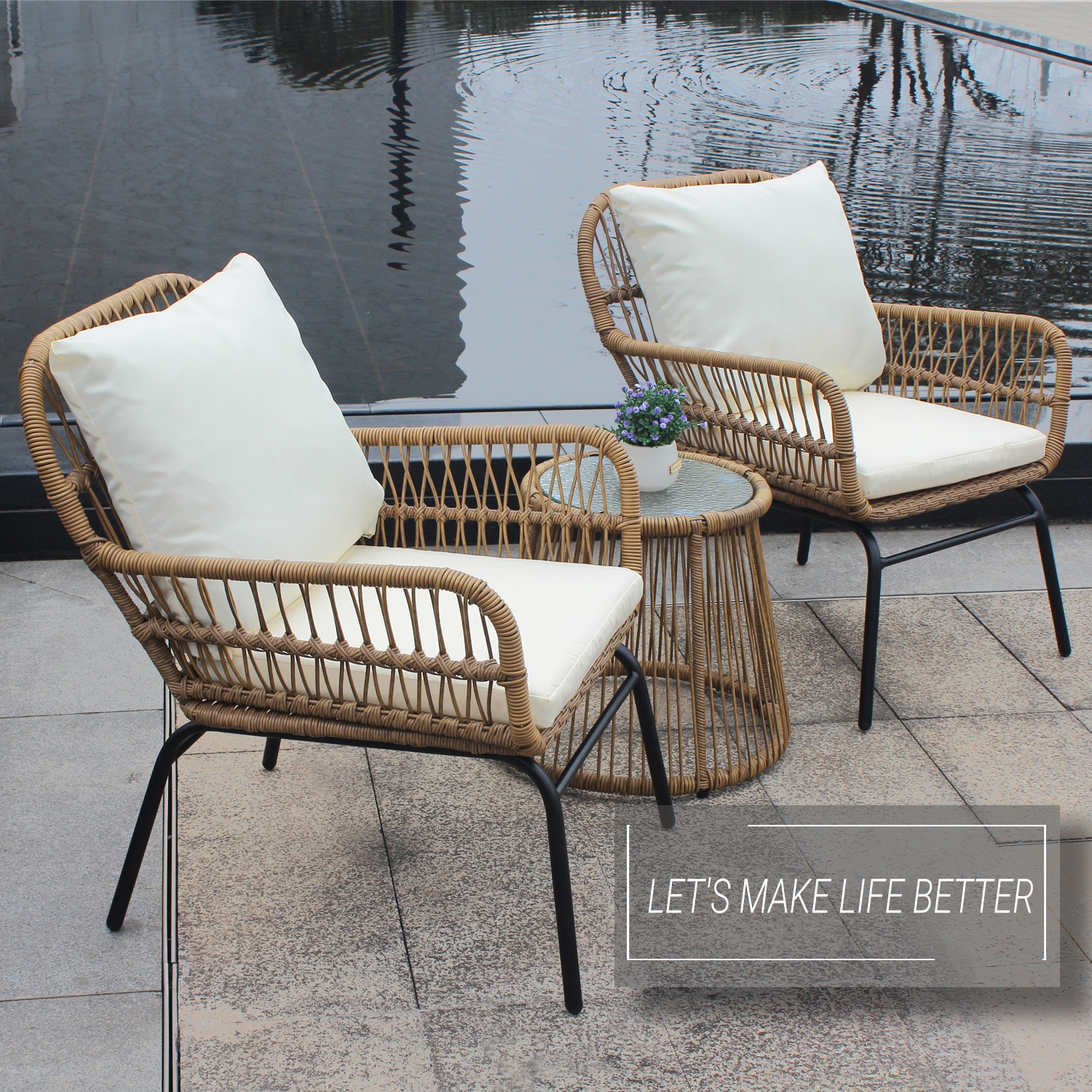 Flynama YC-V-W640-S00004 Patio-Conversation-Sets - View #2