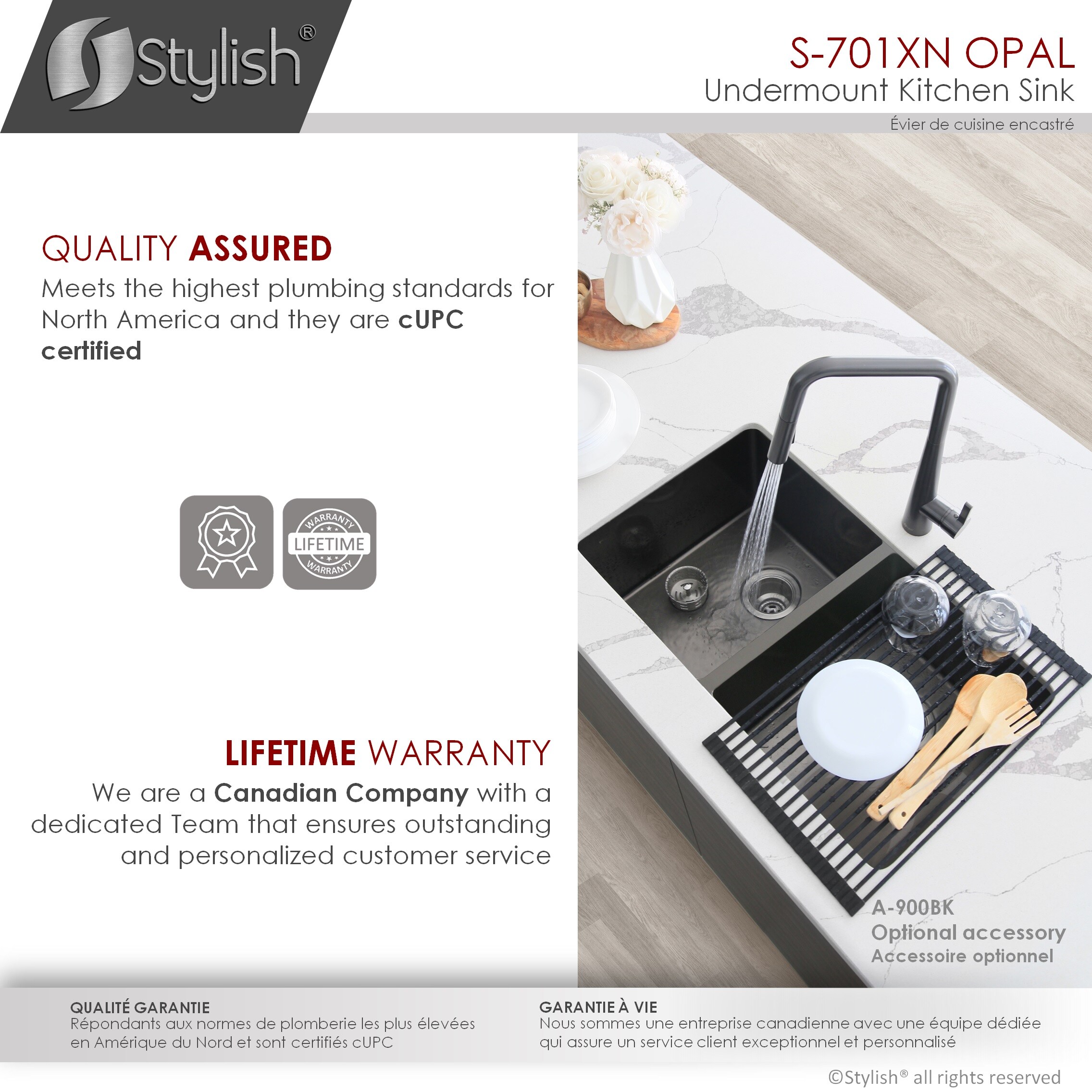 Stylish S-701XN1 Kitchen-Sinks - View #9