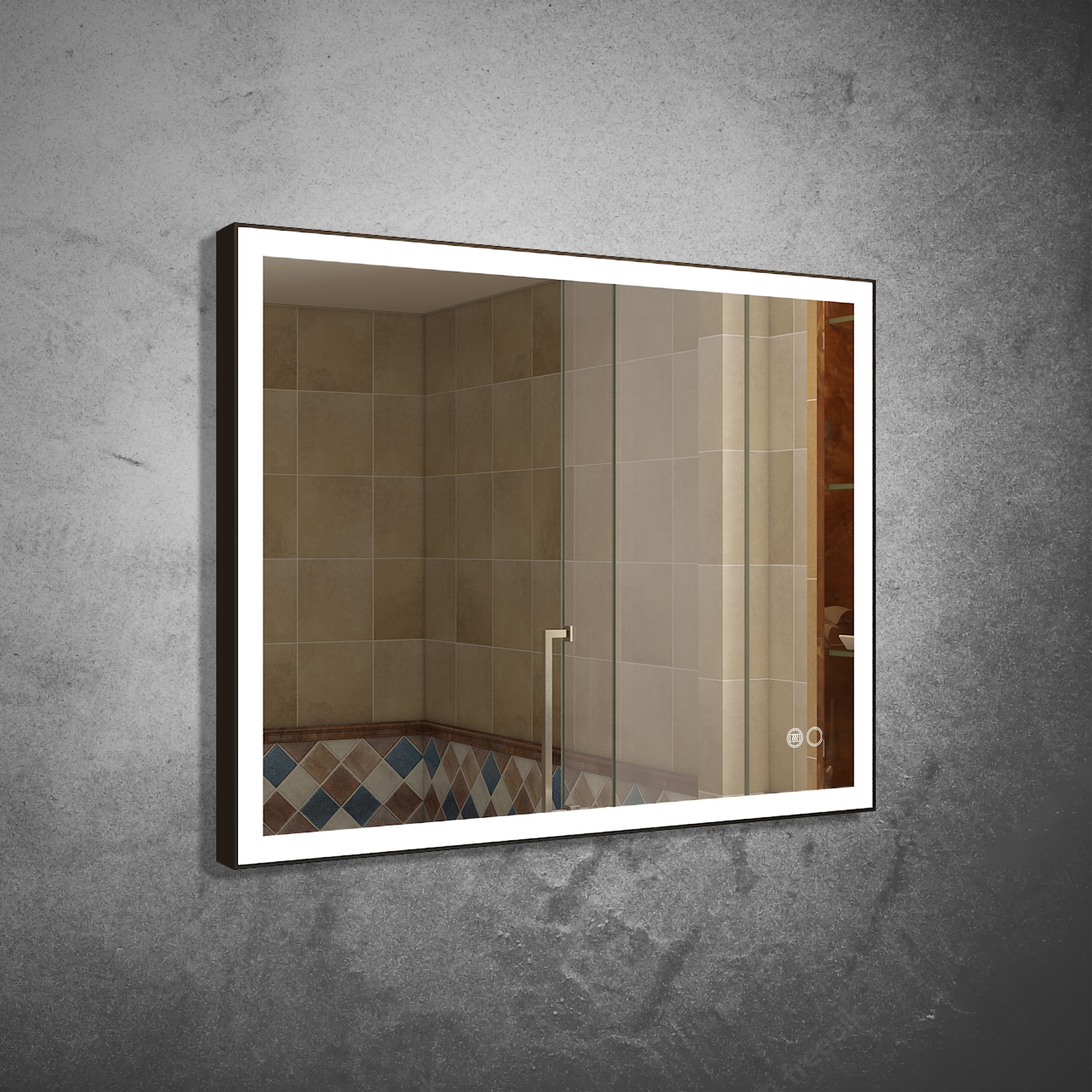 WELLFOR TRX-962AE Framed-Bath-Mirrors - View #2
