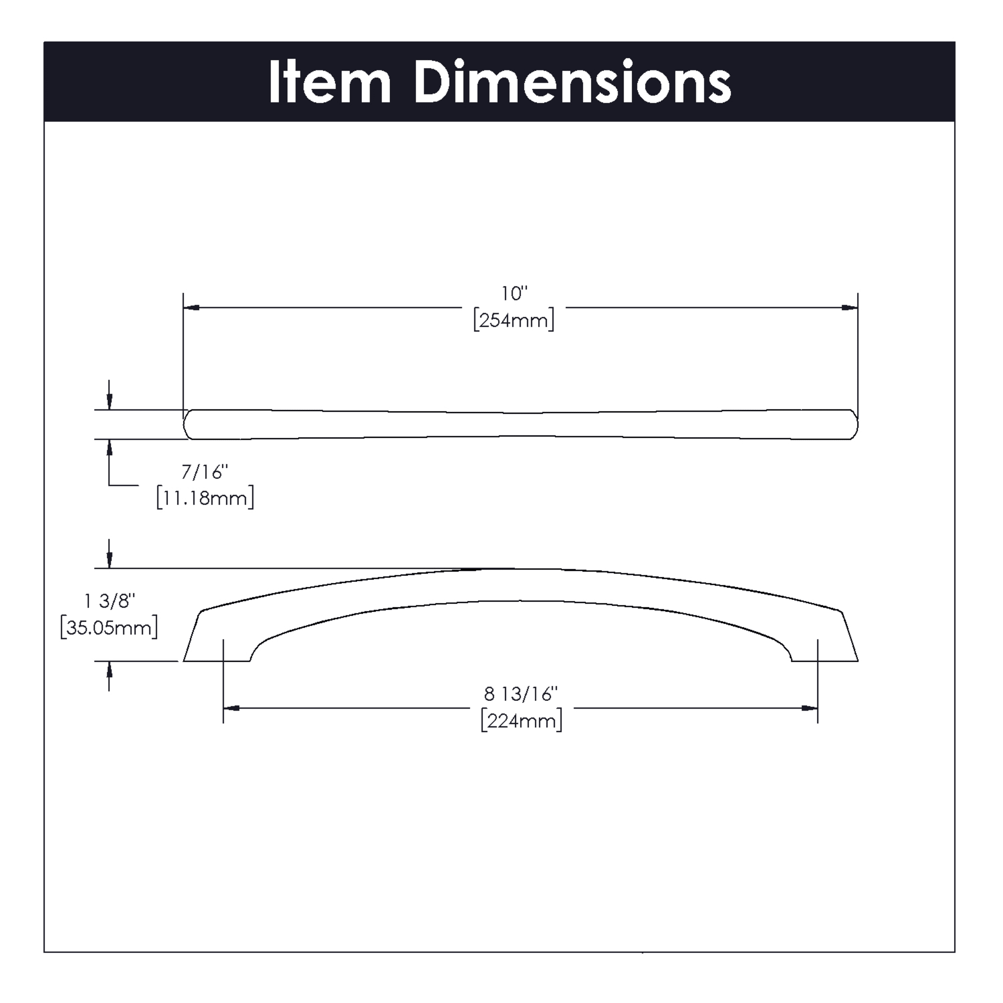 Hickory Hardware P3041-SS-10B Cabinet-Pulls - View #6