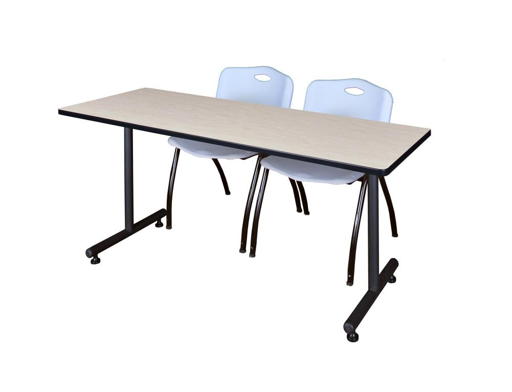 Regency MKTRCT7230PL47GY Training Off-white 4-Person Training Table (72-in W x 29-in H)
