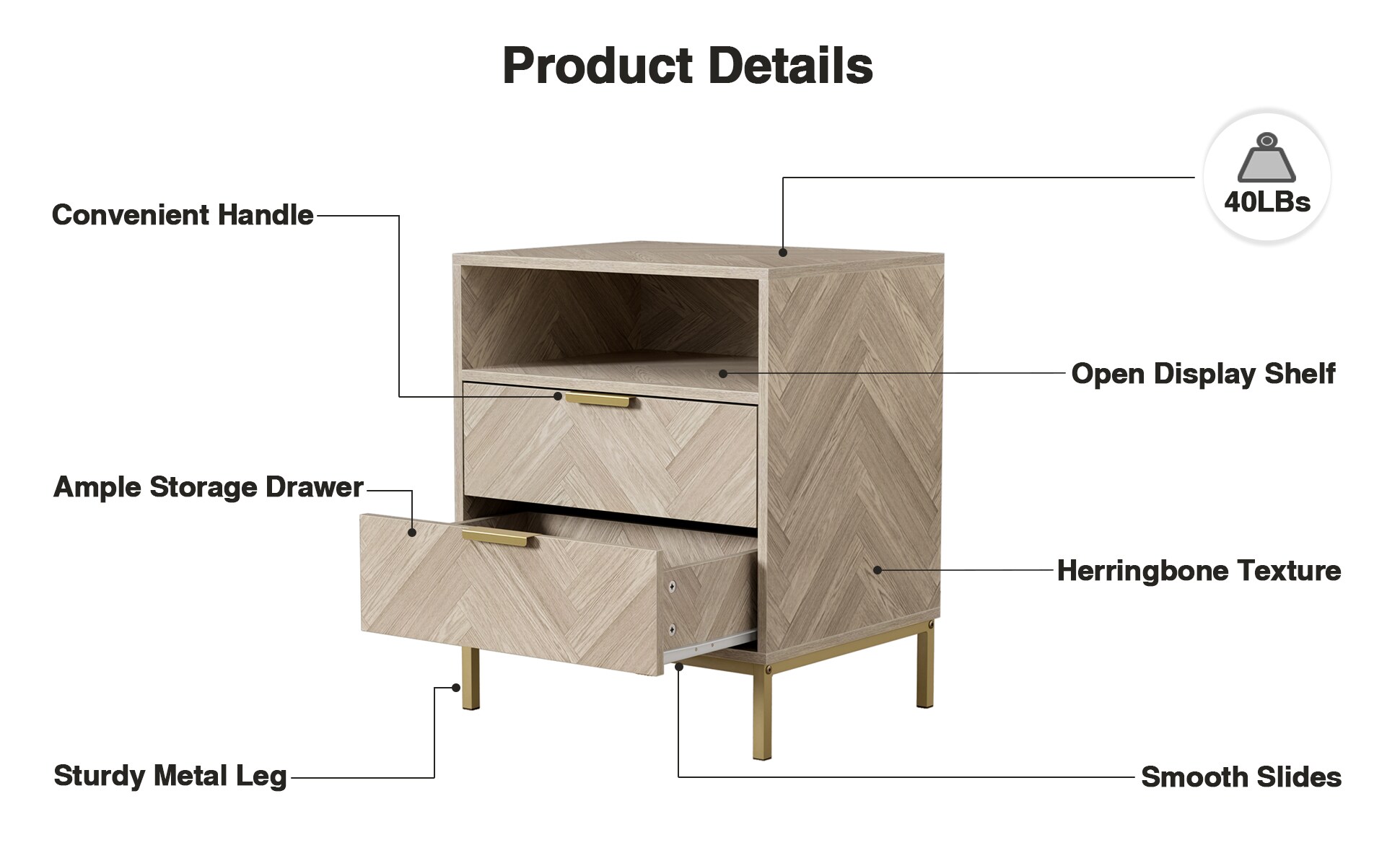 Delarpo H0103 nightstands - View #9