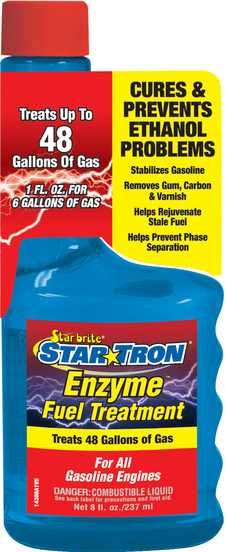 STAR TRON 8 oz. 2-cycle or 4-cycle Engines Fuel Additive in the