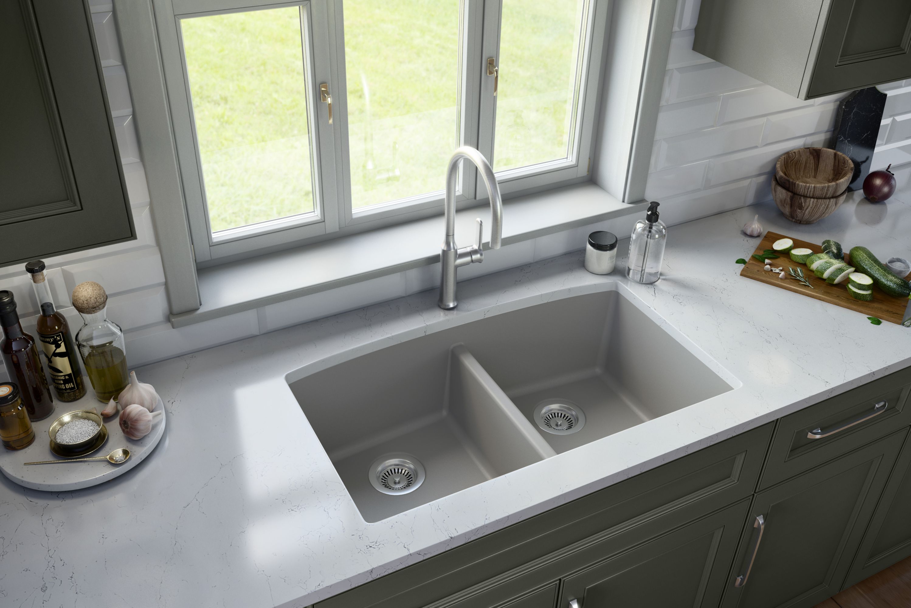 Karran QU-710-GR-PK1 Kitchen-Sinks - View #3