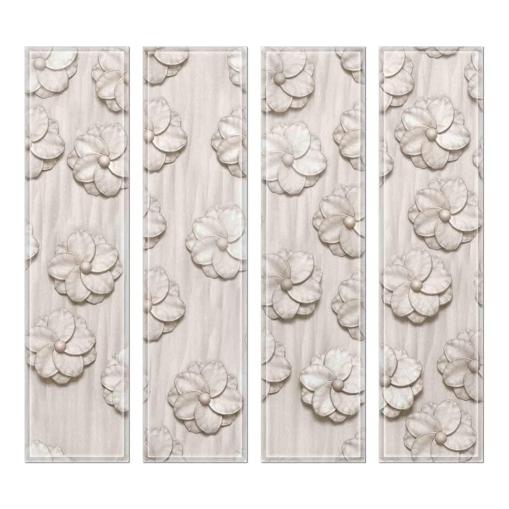 Instant Mosaic 4430102 Upscale Designs 32-Pack Multicolor 3-in x 12-in Glossy Glass Random Wall Tile