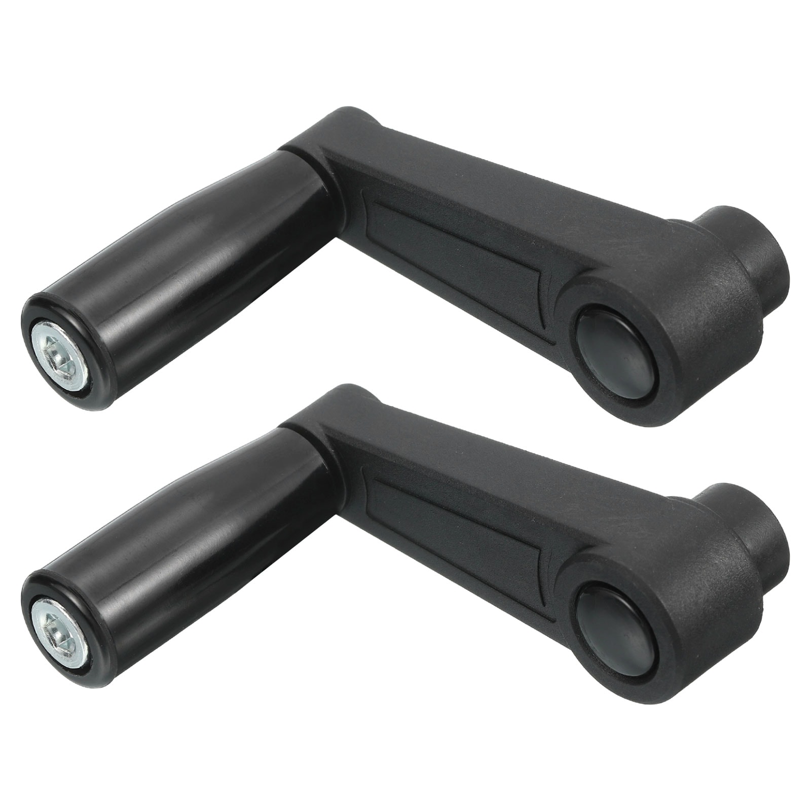 Unique Bargains 2pcs 8x85mm (Dia x L) Revolving Handwheel Machine Handle Universal Lathe Crank Grip Replacement for Industry Lathe Milling Grinding Machine Black (Square Hole) #S26021200UX9784