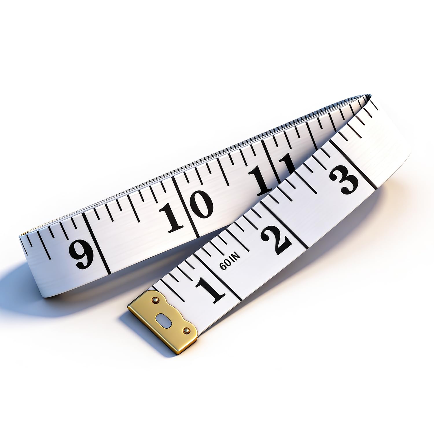 AKSCYZM  Double Sided Soft Tape Measure Flexible Vinyl Ruler with CM Inch Scales for Body Sewing Weight Loss 60 inch durable