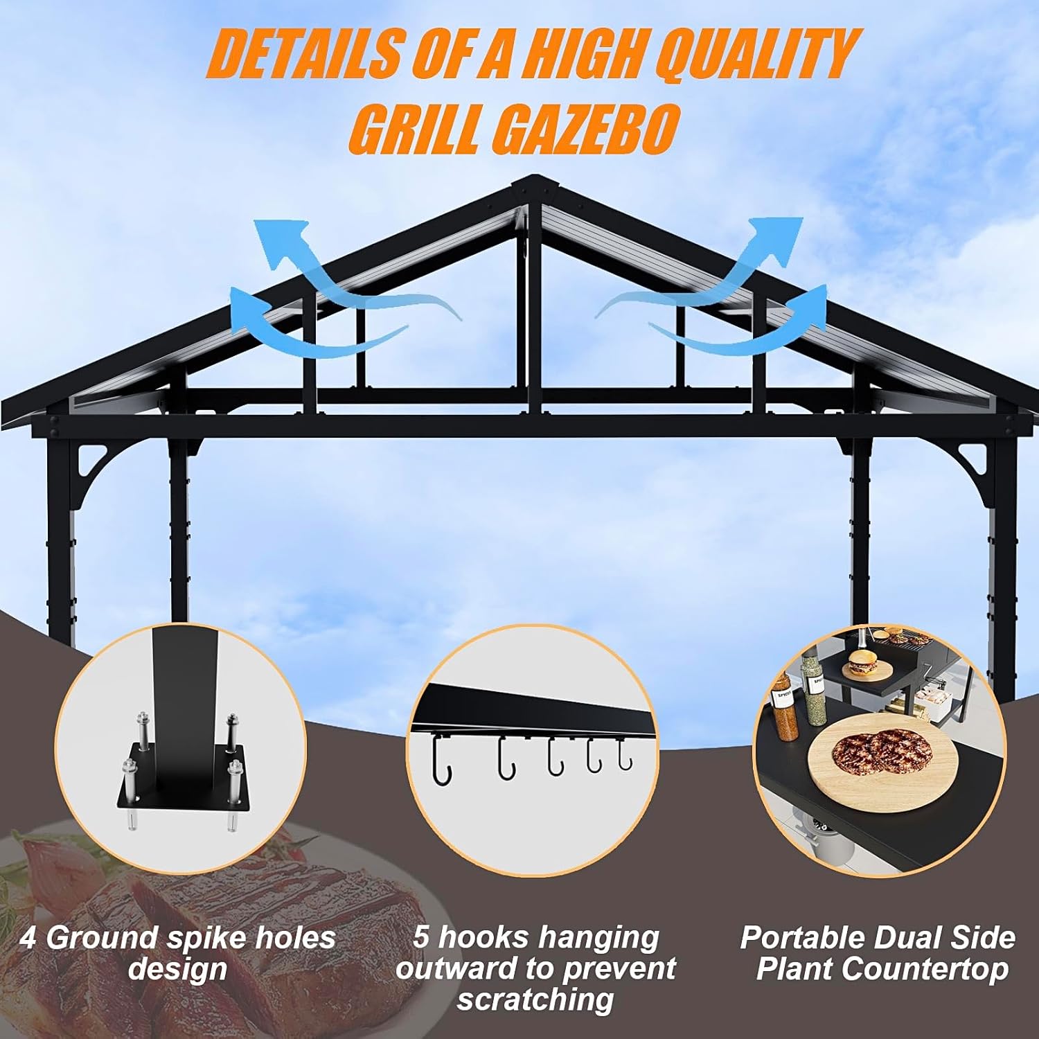 ALAULM LS-85IRON Wood-Resin-Gazebos - View #6