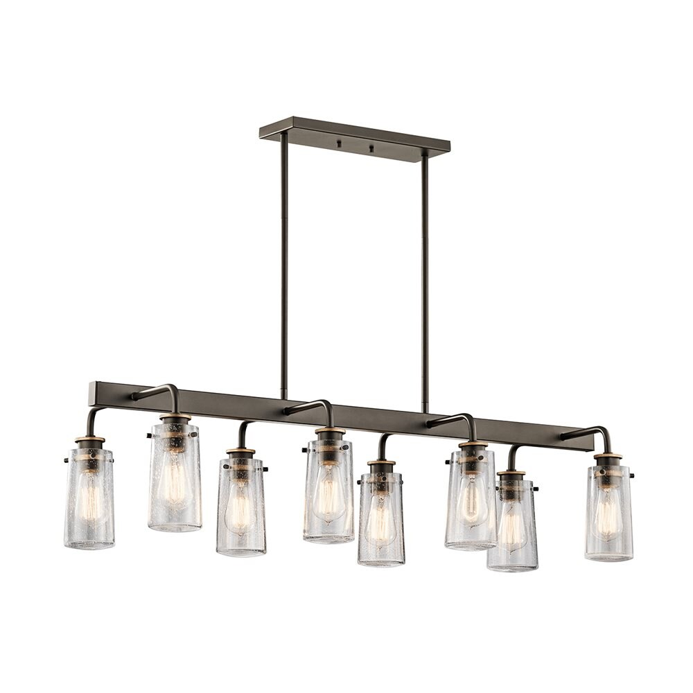 Kichler Braelyn 8-Light Olde Bronze Industrial Dry Rated Chandelier in ...