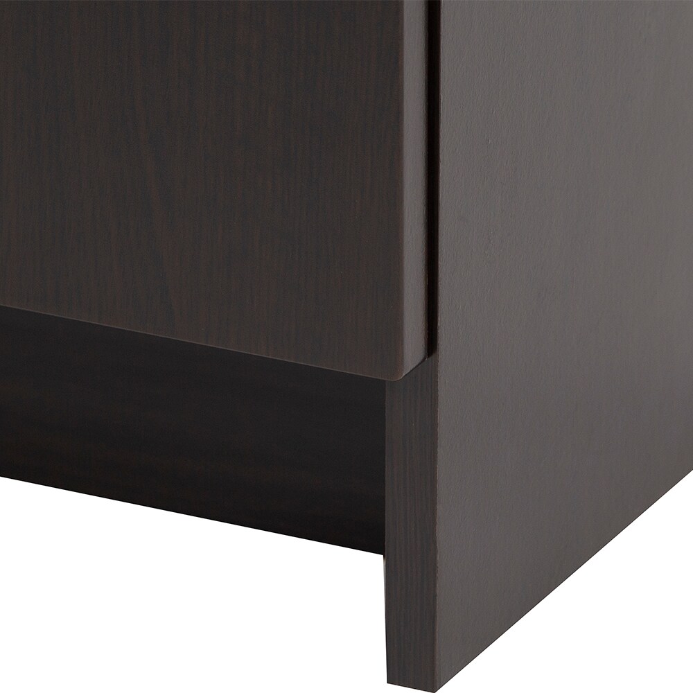 Diamond NOW Kora 17-in Ebony Oak Brown Woodgrain Single Sink Bathroom ...