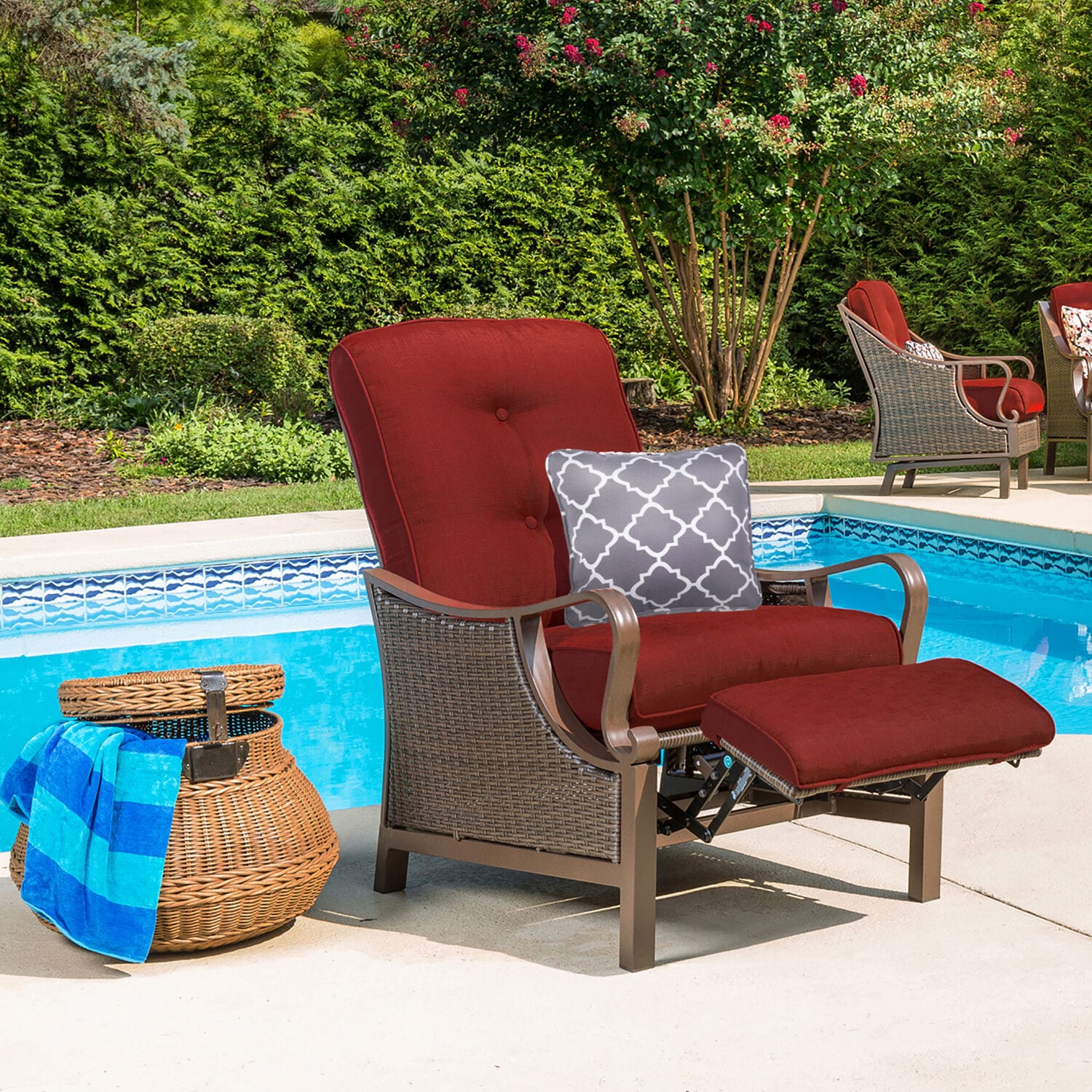 Hanover HANTPLATT-GRY-2 Outdoor-Accent-Pillows - View #4