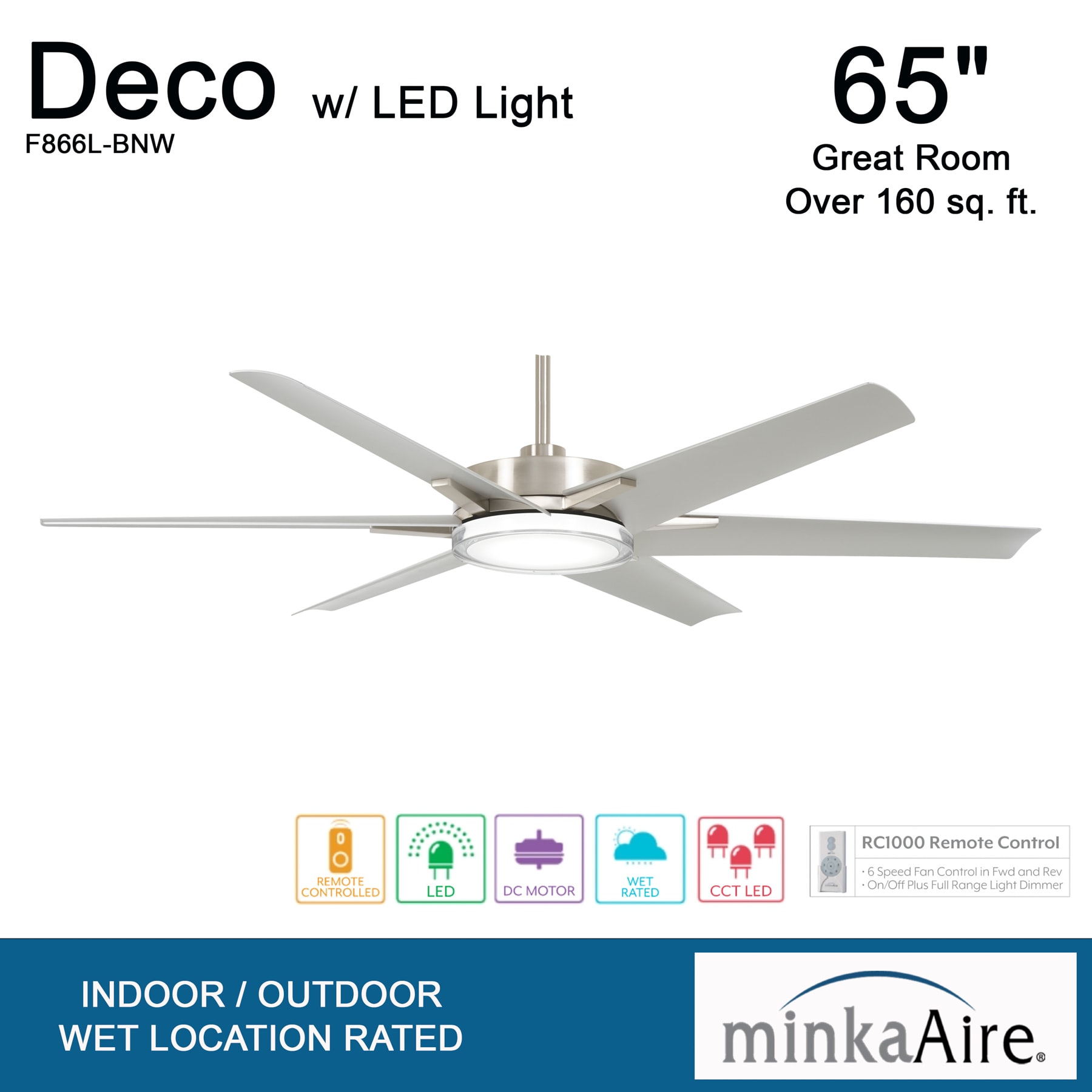 Minka Aire F866L-BNW Ceiling-Fans - View #9