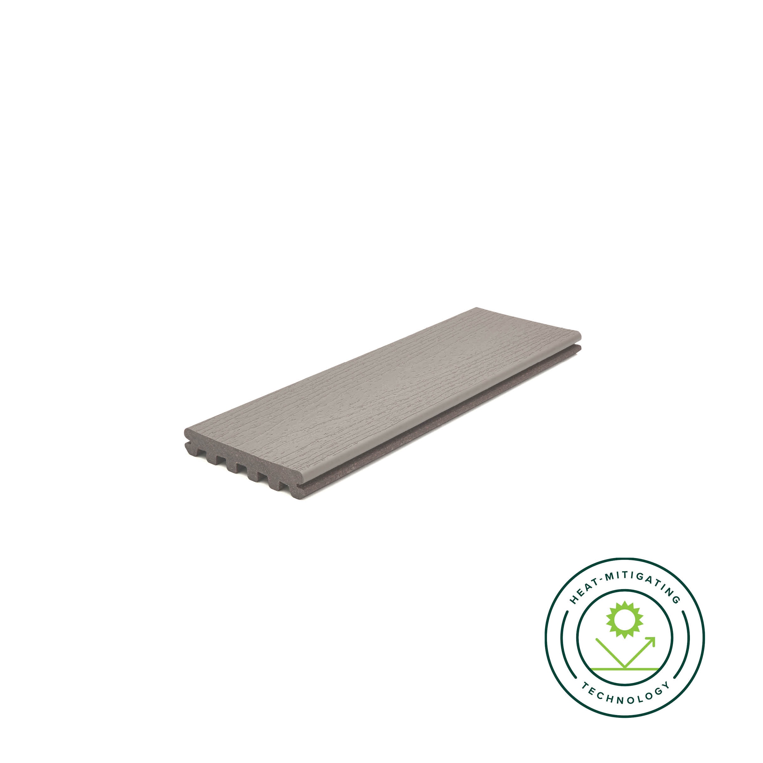 Enhance Basics 1-in x 6-in x 12-ft Tide Pool Grooved Composite Deck Board in Gray | - Trex TP010612E2G01