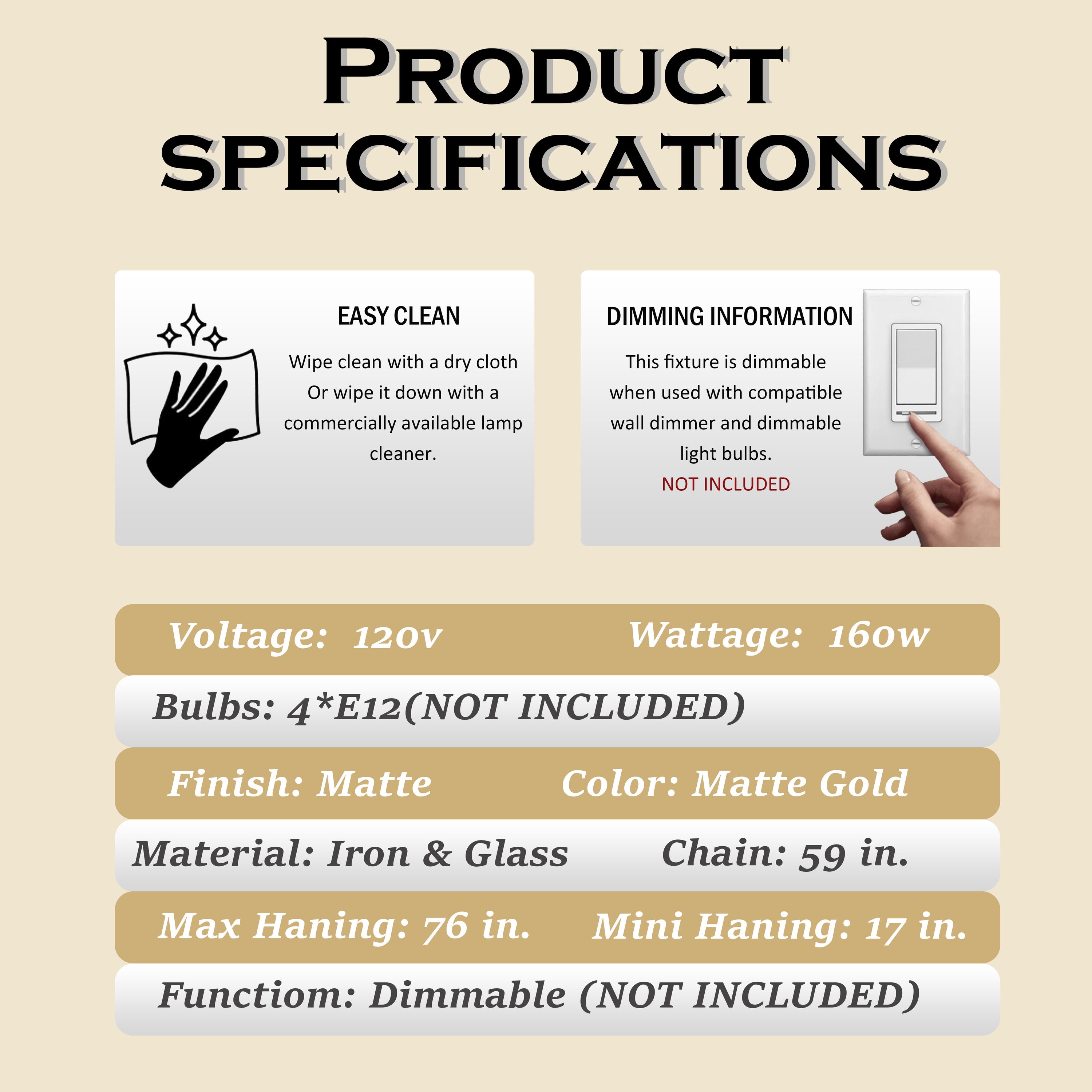 AloaDecor Lighting L7089D10010A b090015 - View #5