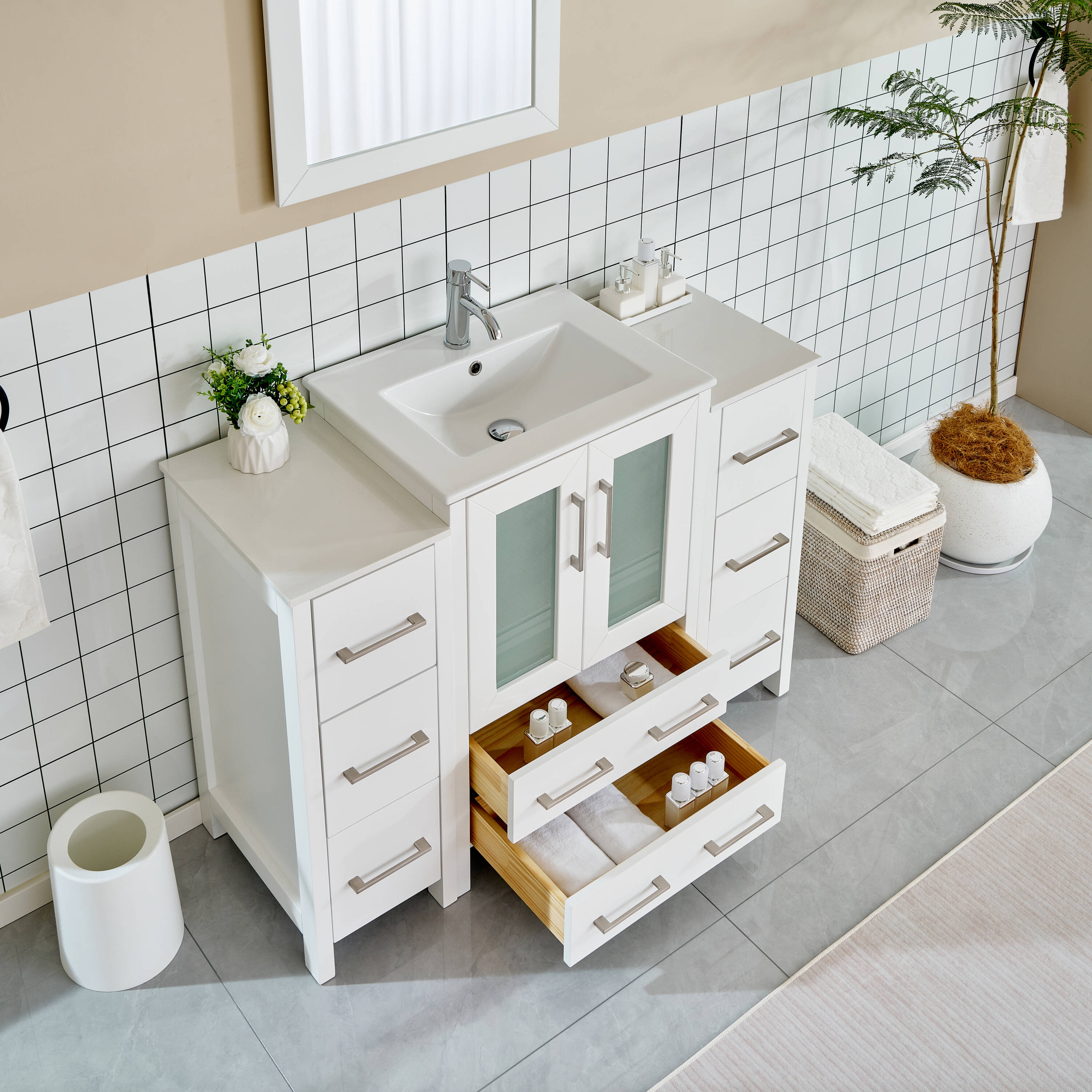 Vanity Art VA3024-48W Bath-Vanity-Combo - View #4