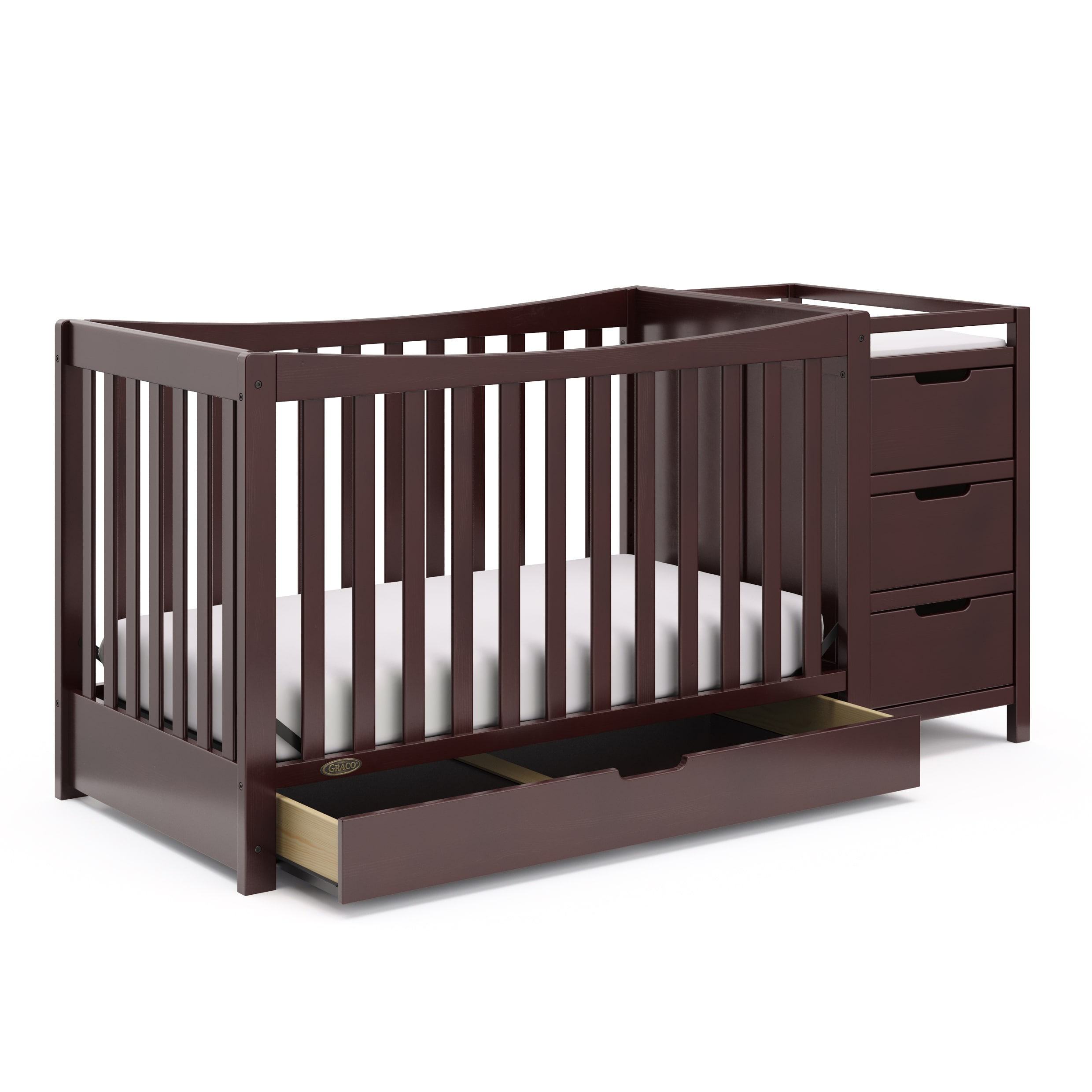 Graco 04586-219 4-in-1 Espresso Convertible Crib