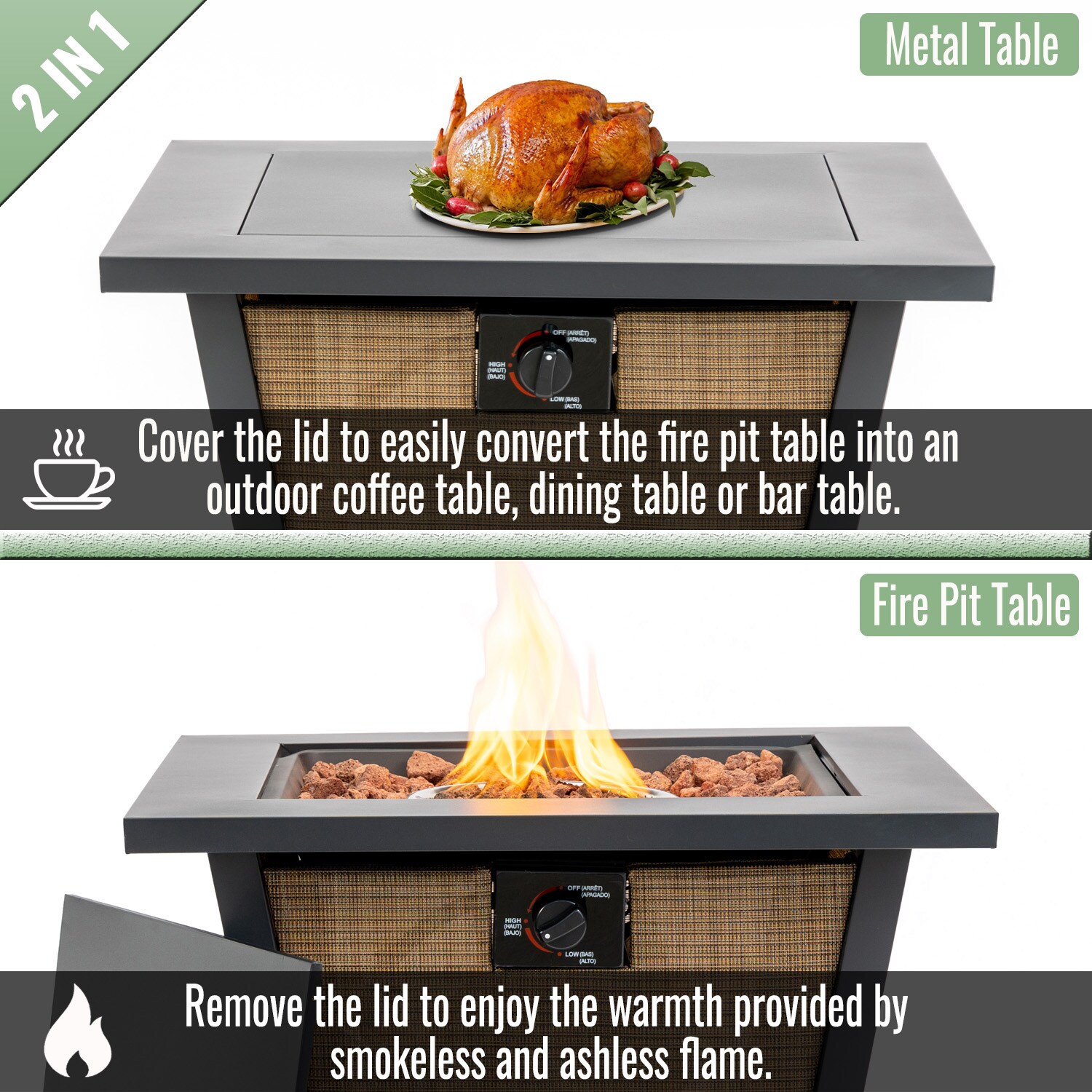 Sunrinx MG16-GAS-10 Outdoor-Gas-Firepits - View #14