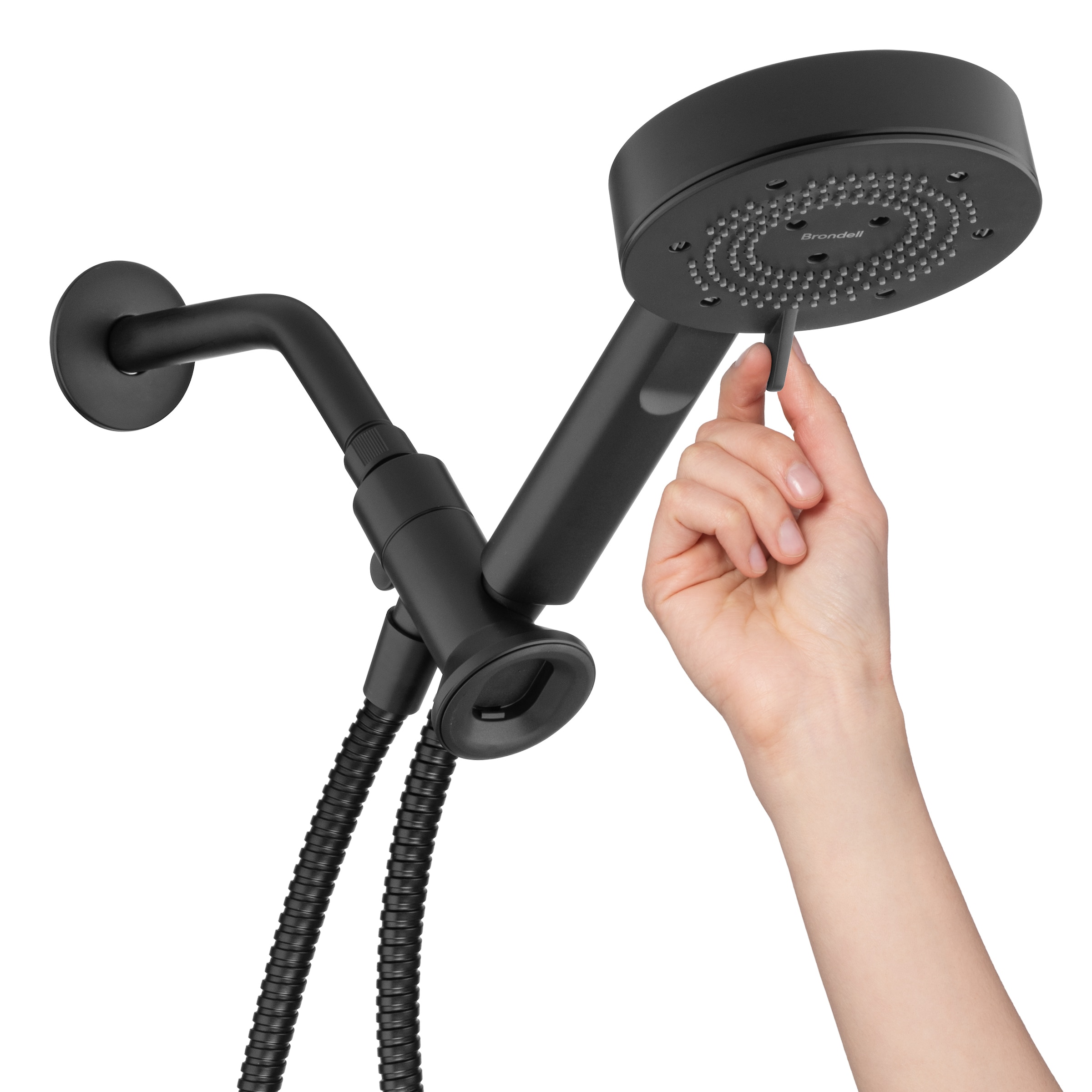 Brondell NE80-HSHNBB-MB Fixed-Showerhead - View #8