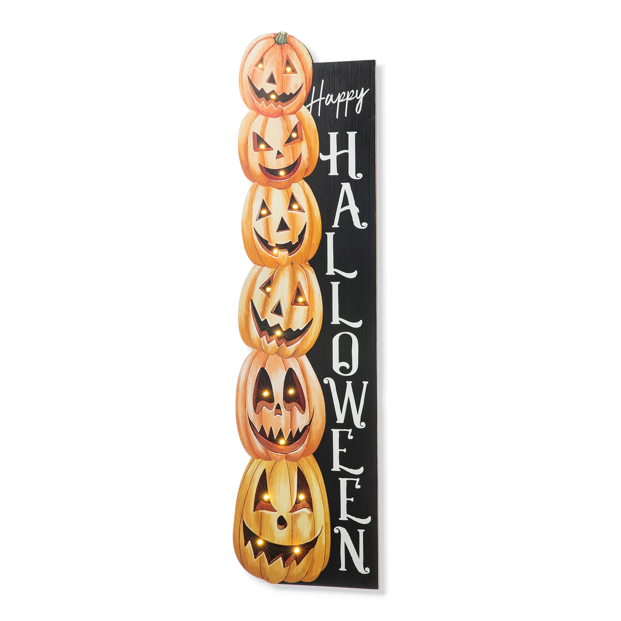 Glitzhome 2006300042 42-Inches Freestanding Lighted Happy halloween Light