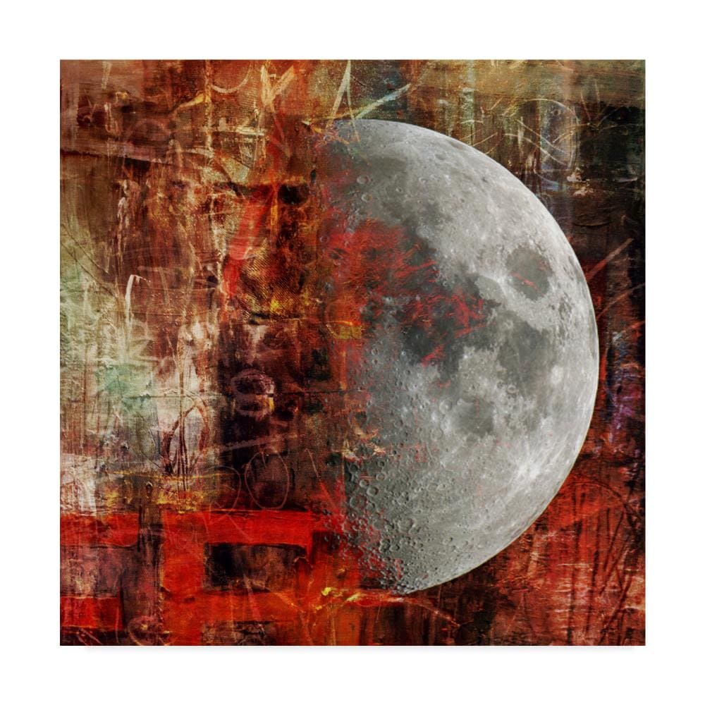 Trademark Fine Art ALI42757-C2424GG Framed 24-in H x 24-in W Abstract Print on Canvas