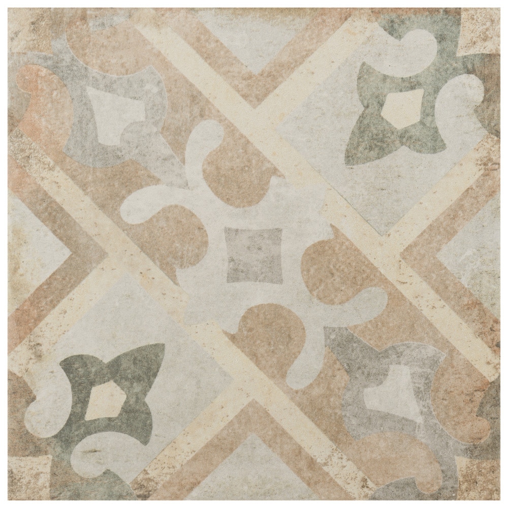Affinity Tile S1FNUDADLA Sample- D'Anticatto Decor Laterza 9-in x 9-in Matte Porcelain Floor and Wall Tile