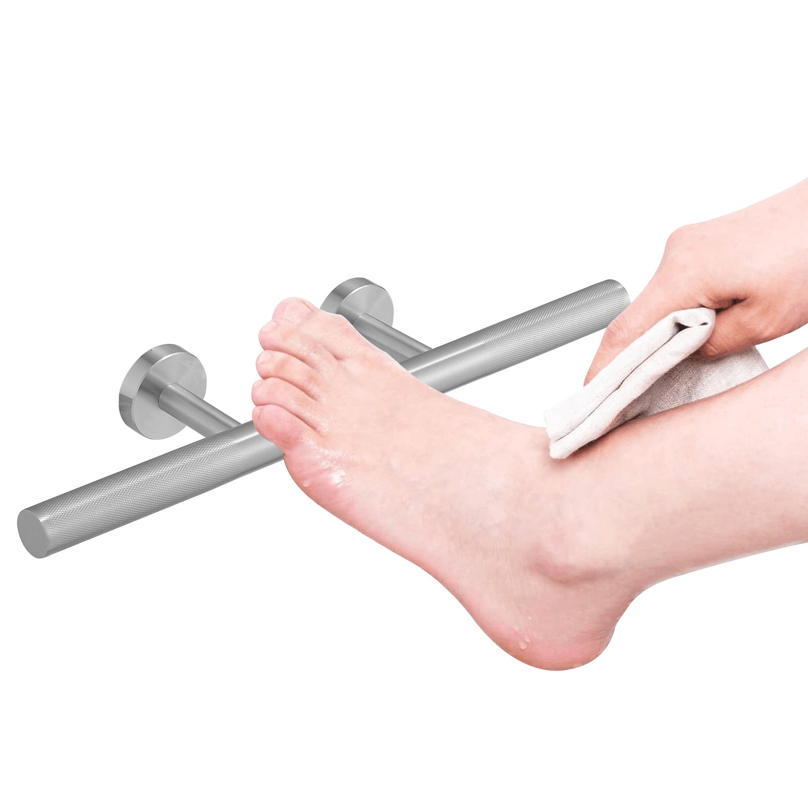BWE A-91070-N 4 Brushed Nickel Wall mount Grab Bar ( 120-lb Weight Capacity )