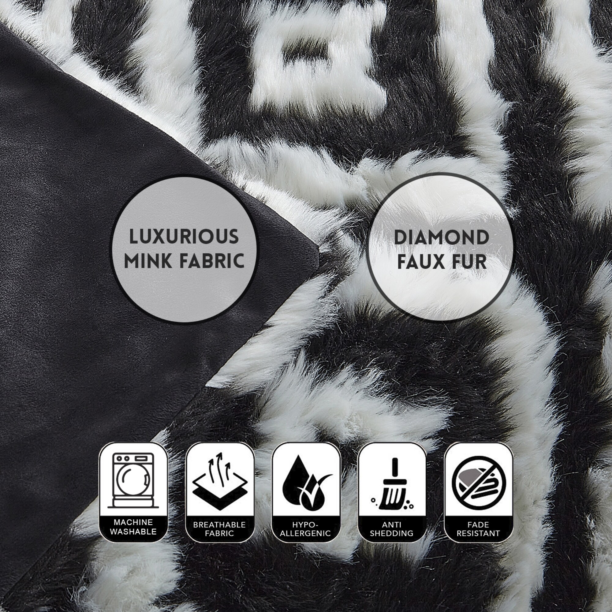 Inspired Home T392-30BK-LS Blankets-And-Throws - View #3
