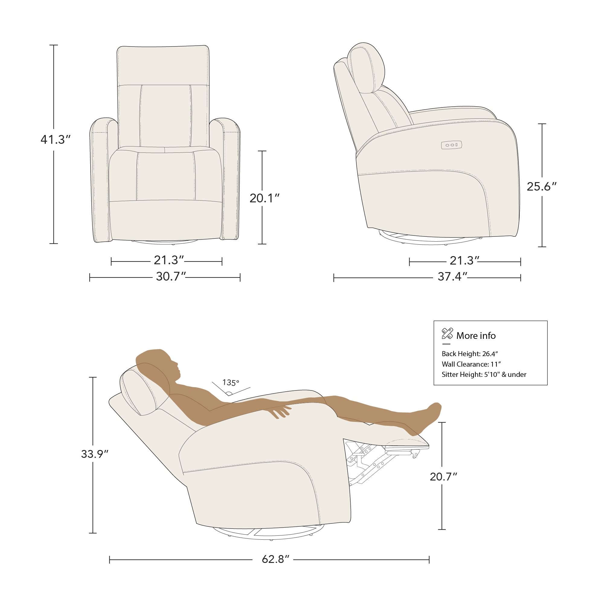 Circle 55 LWSM79098-L2206 recliners - View #20