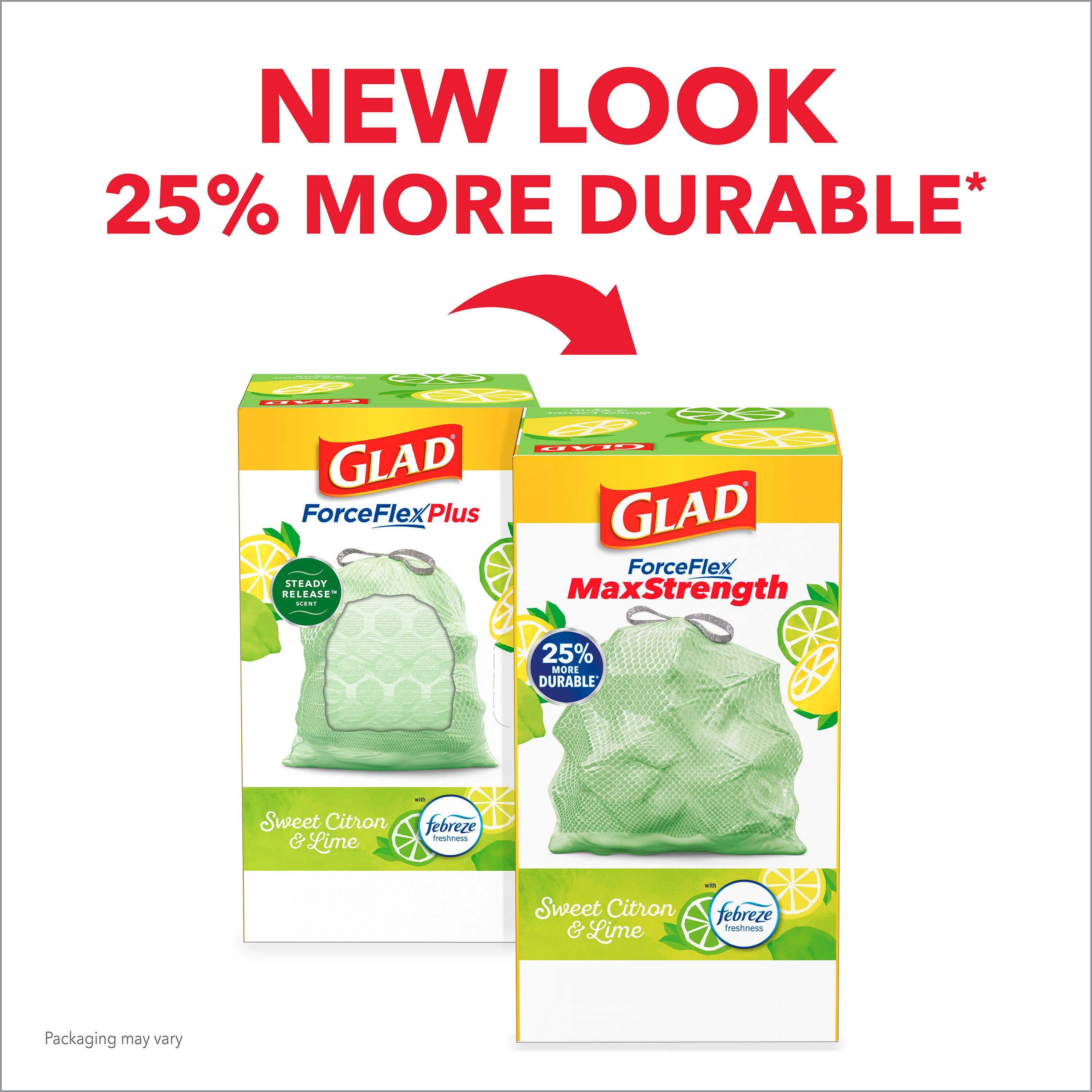 Glad Tall Kitchen Bags, Drawstring, Max Strength, Sweet Citron & Lime, 13  Gallon 34 Ea, Plastic Bags