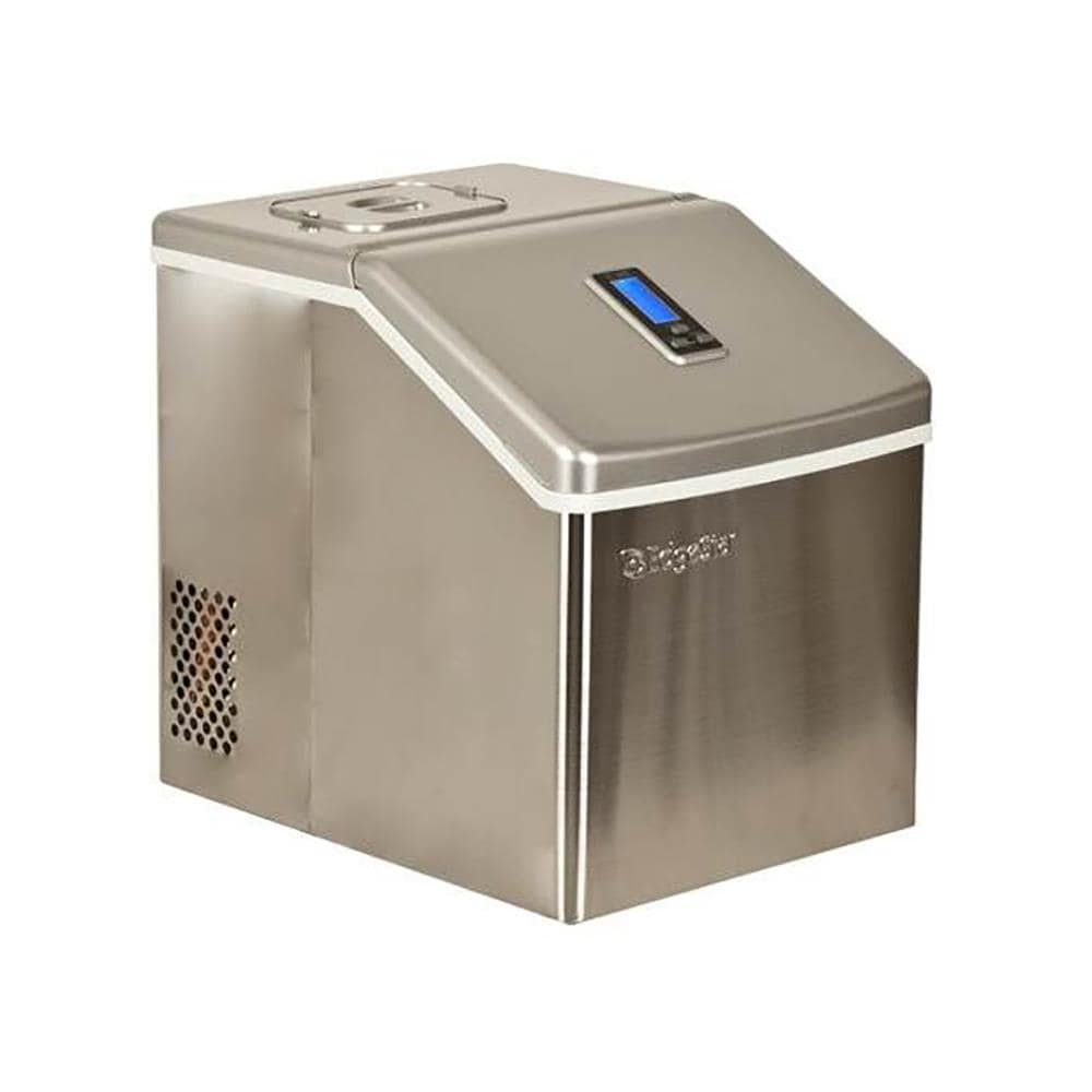 EdgeStar 20 lb Flip up Door Cube Ice Maker Stainless Steel in the Ice Makers department at Lowes