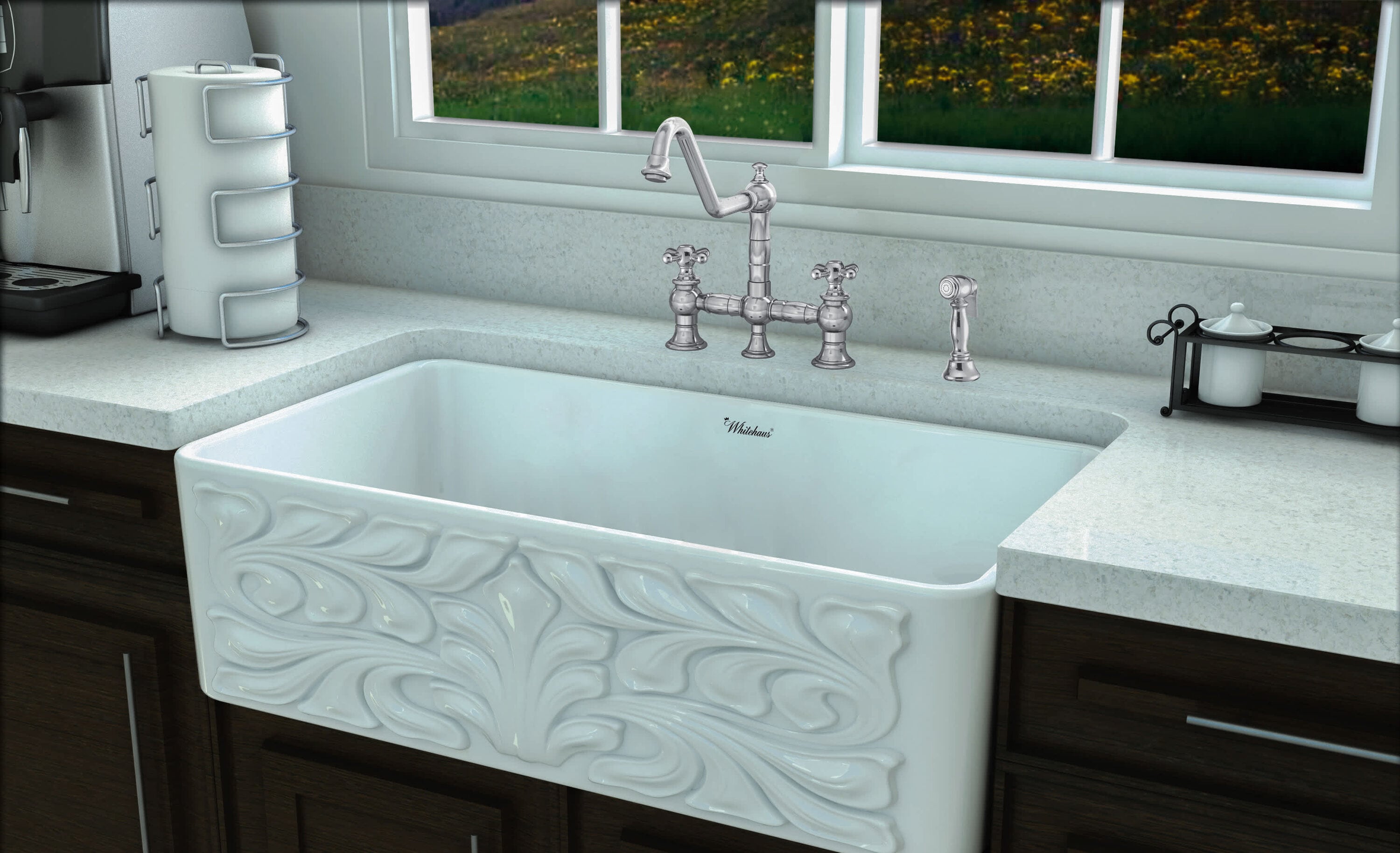 Whitehaus Collection WHKBTCR3-9201-NT-C Kitchen-Faucets - View #2
