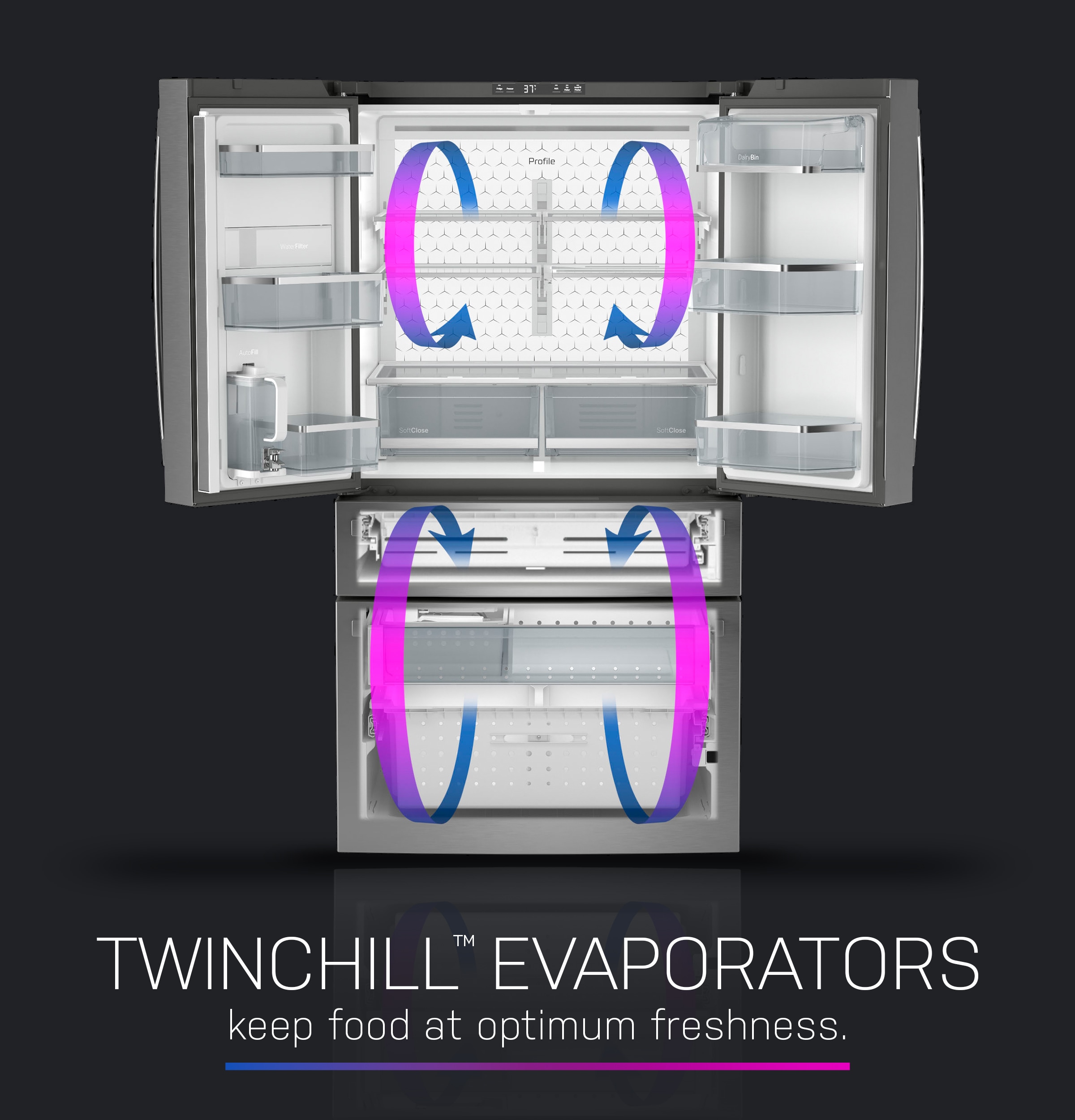 GE PGD29BYTFS French-Door-Refrigerators - View #12