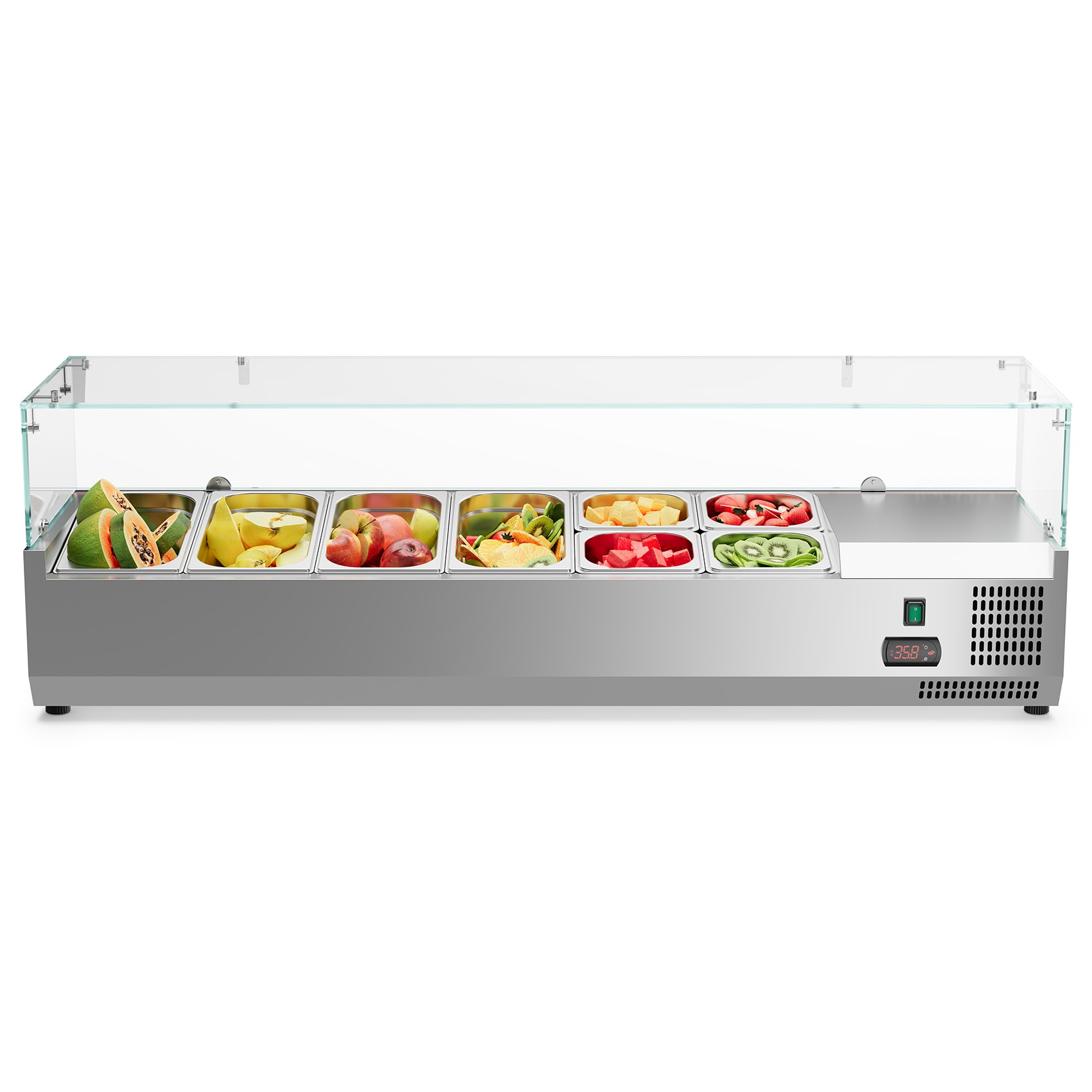 Jeremy Cass GJKLJAS03 1.6-Cu. Feet Commercial Refrigerators Glass -Door Bottom-freezer ( Silver )