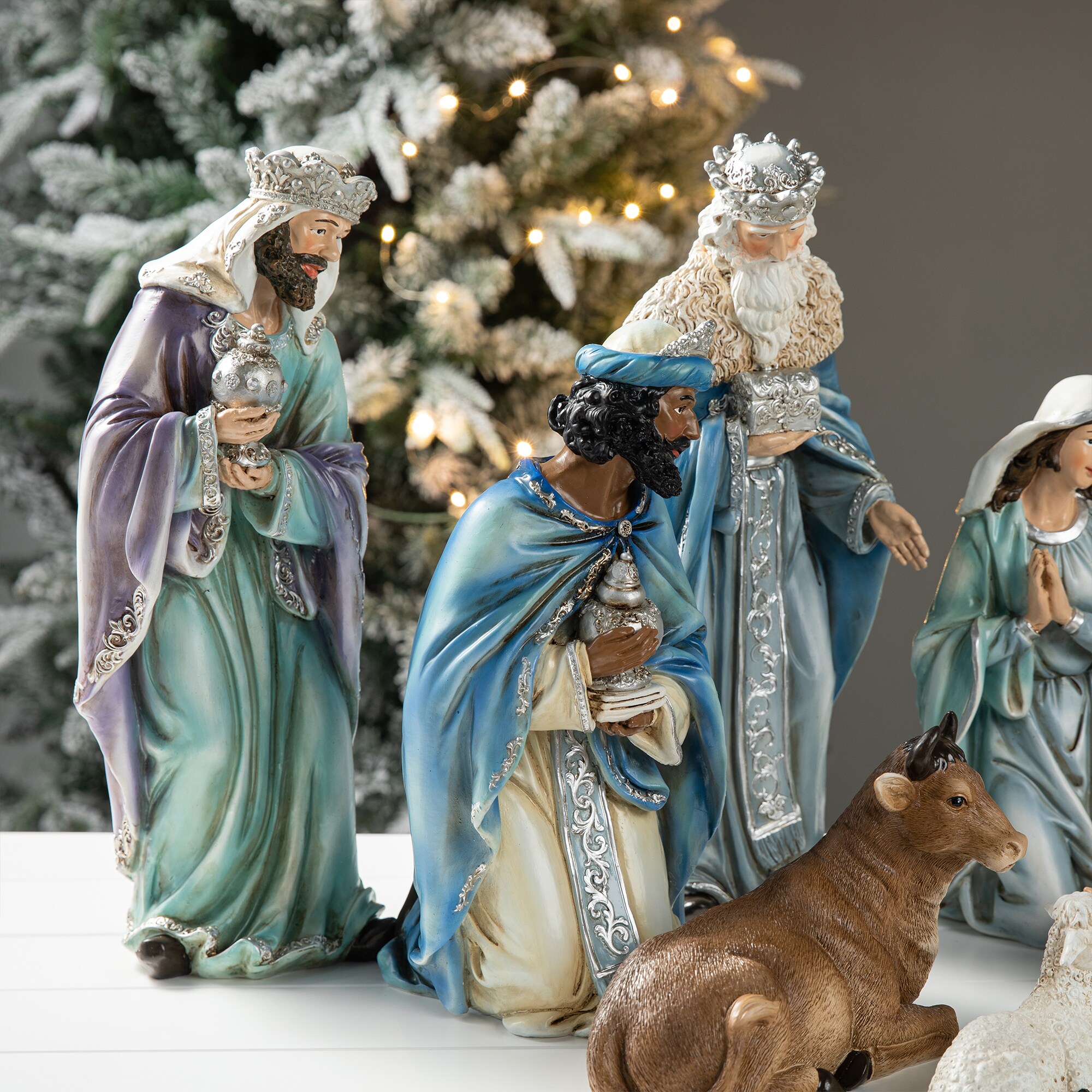 Glitzhome 2030700001 Table-Christmas-Decorations - View #4