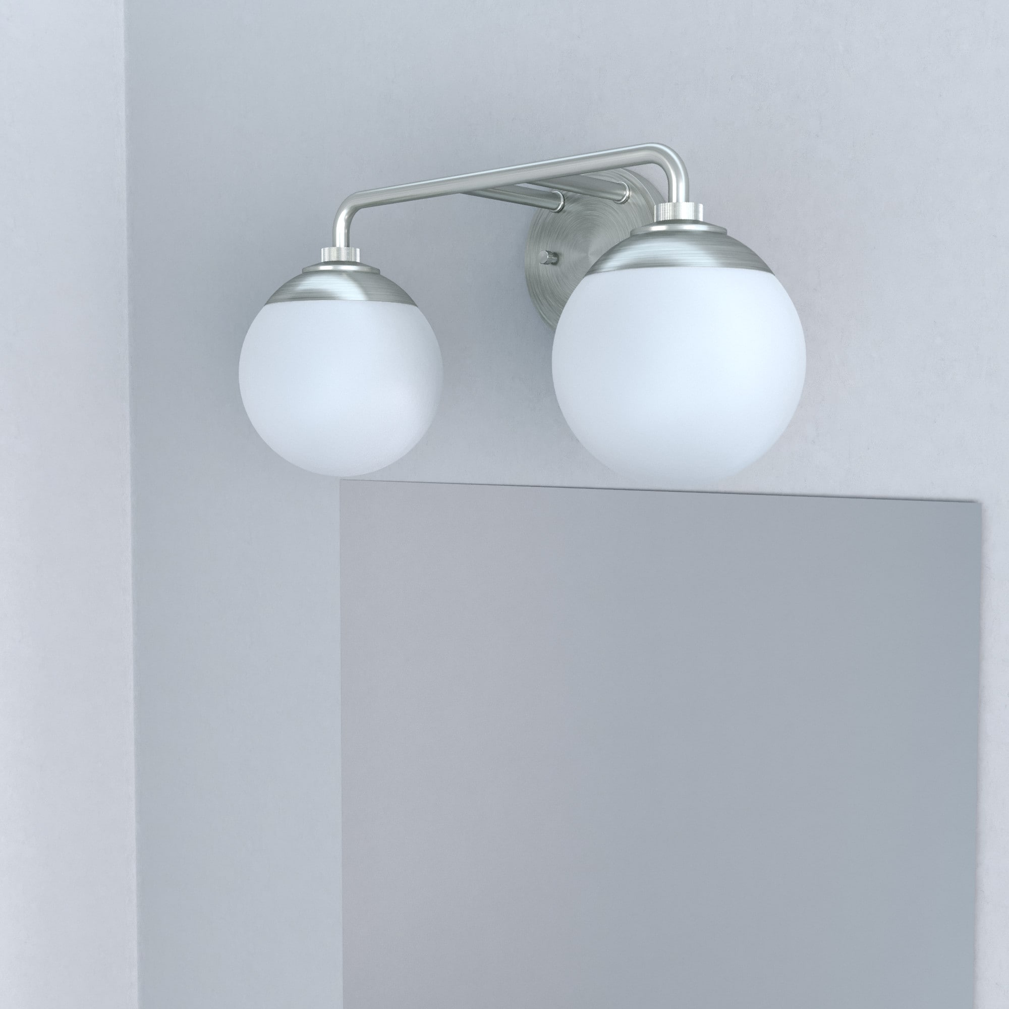 Hepburn 18" Brushed Nickel 2-Light Vanity Sconce