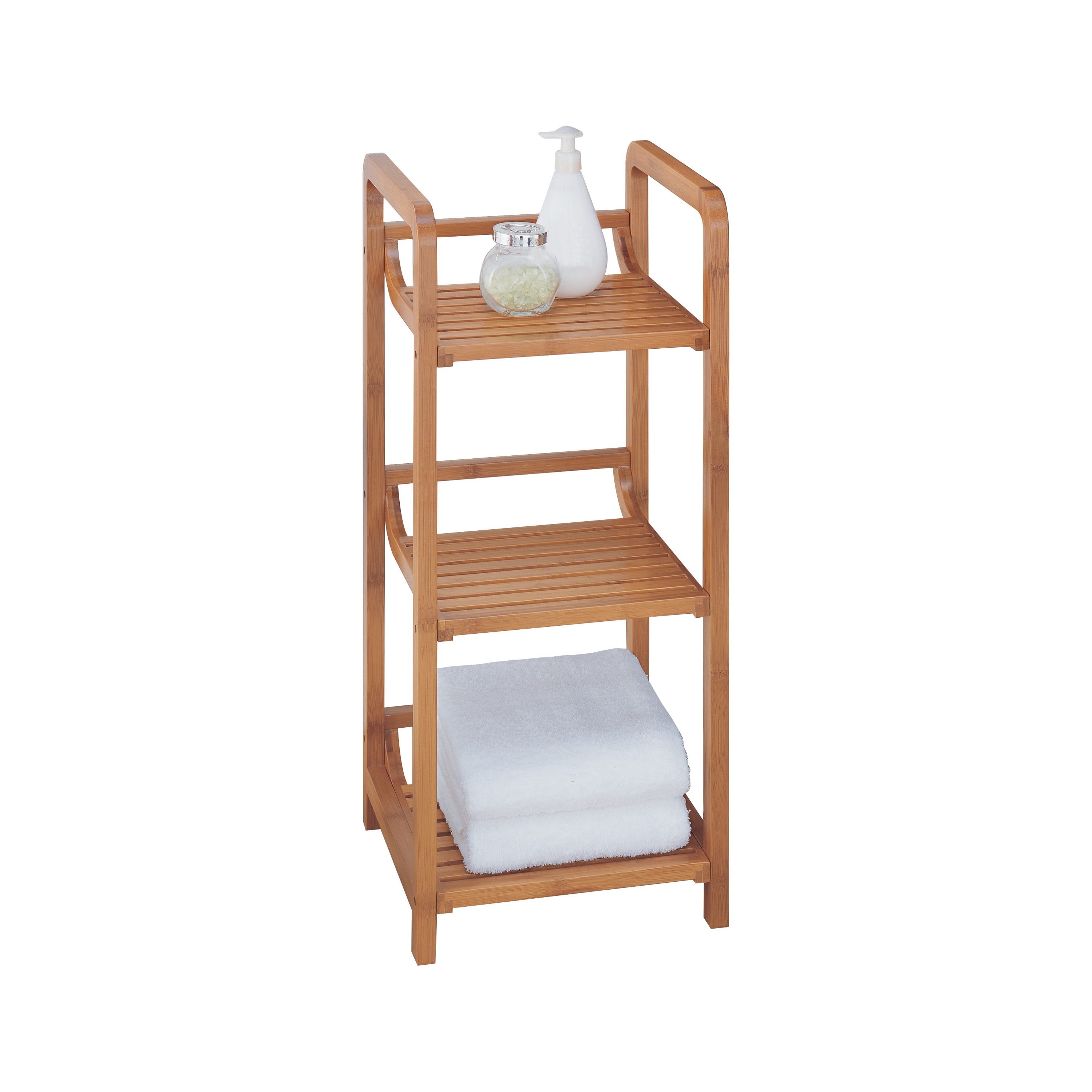 3-Tier Bamboo Shelf - Shelving Storage Unit for Bathroom & Bedroom, 3-Tier  - Fred Meyer
