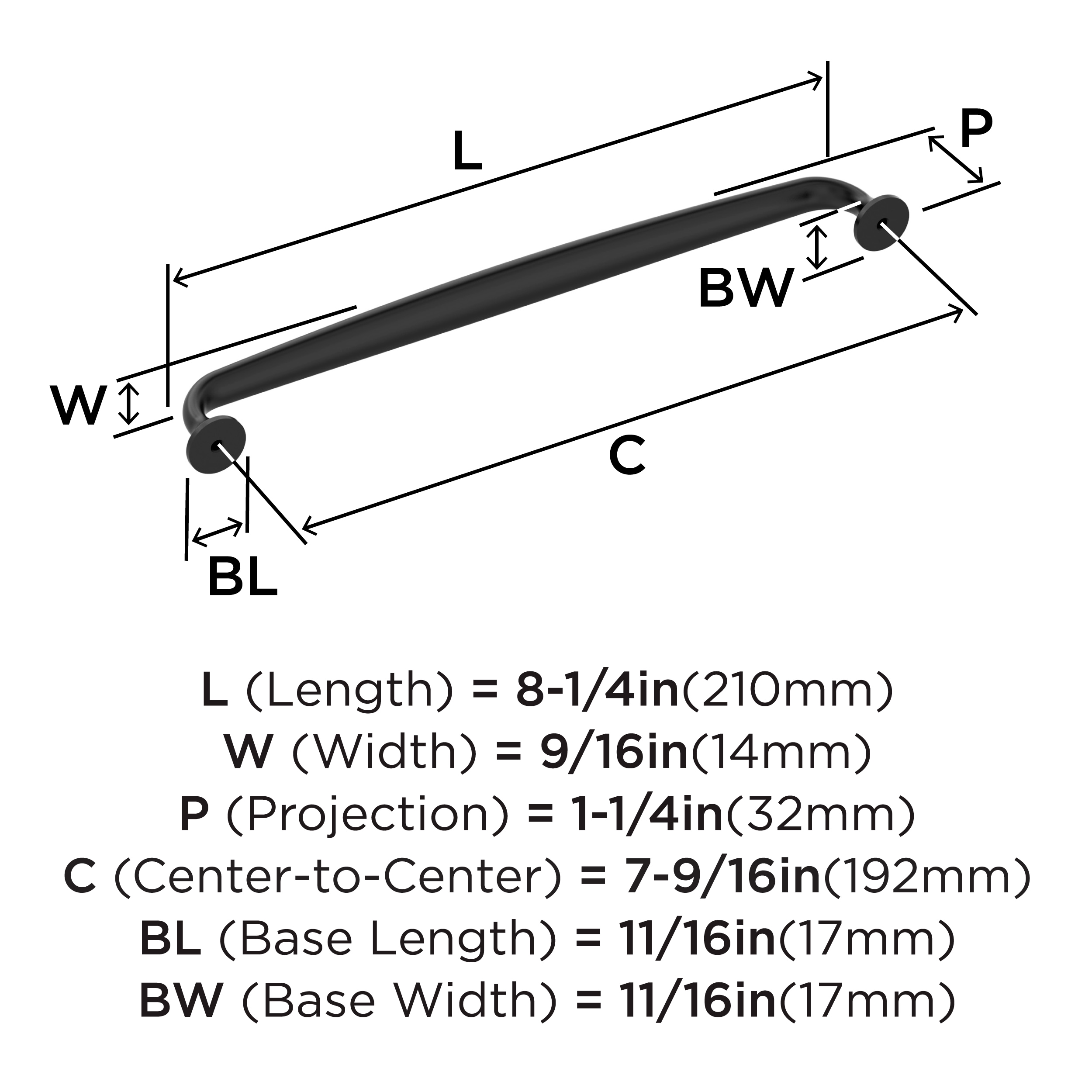 Amerock BP36986FB Cabinet-Pulls - View #4