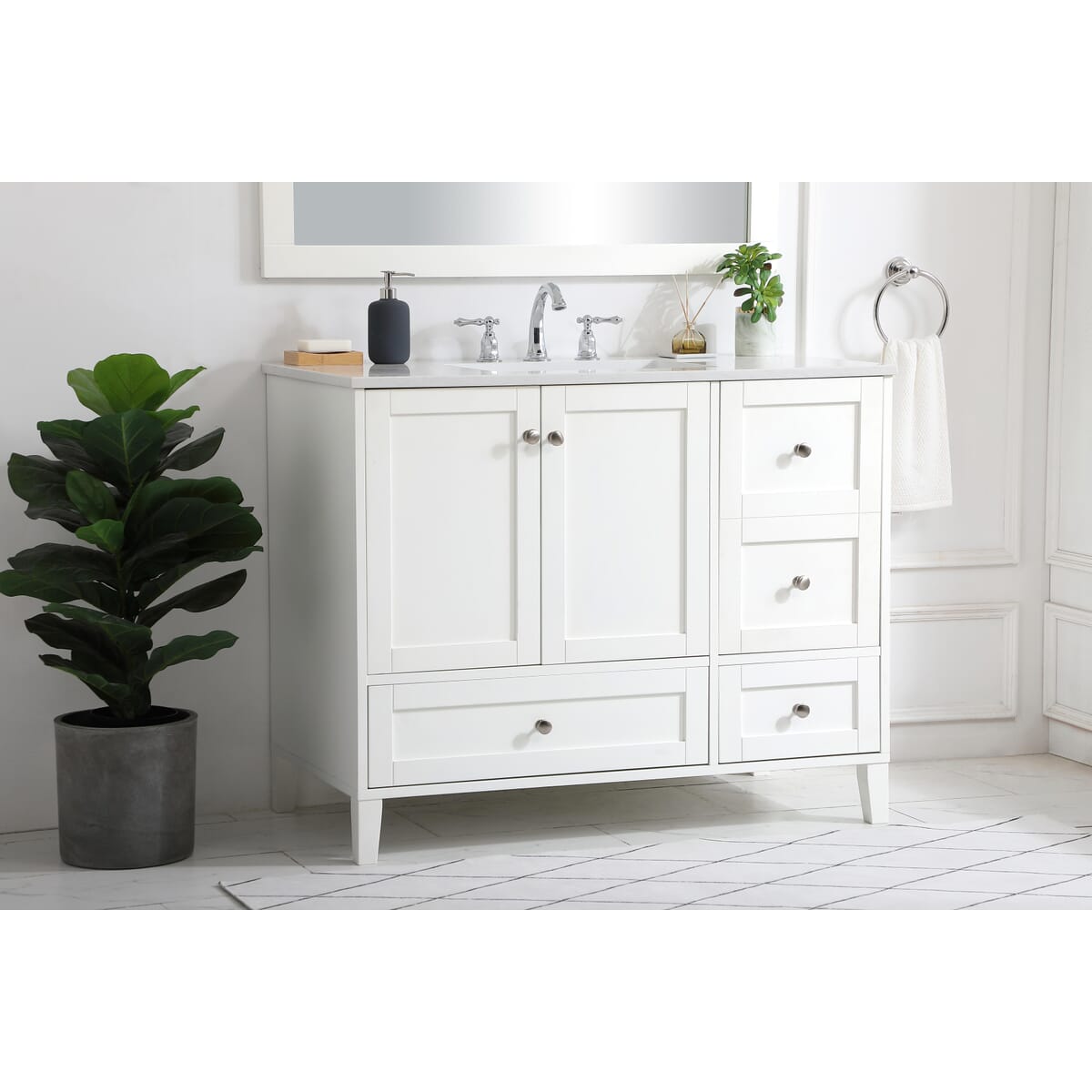 Simply Living Home SLVF54042WH Bath-Vanity-Combo - View #3