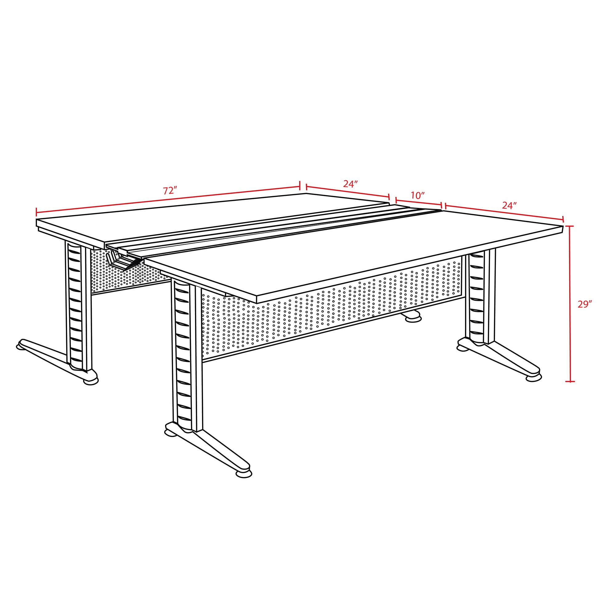 Regency MFB7258PL desks - View #8