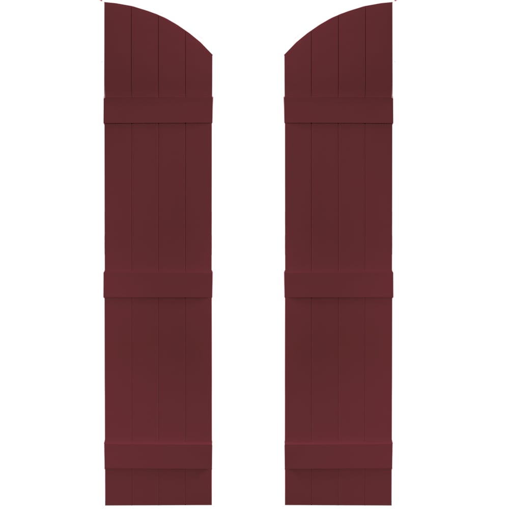 Vantage V5931461078 13.875-in W x 61-in H Wineberry Board and batten Exterior Shutters ( 1 -Pack )
