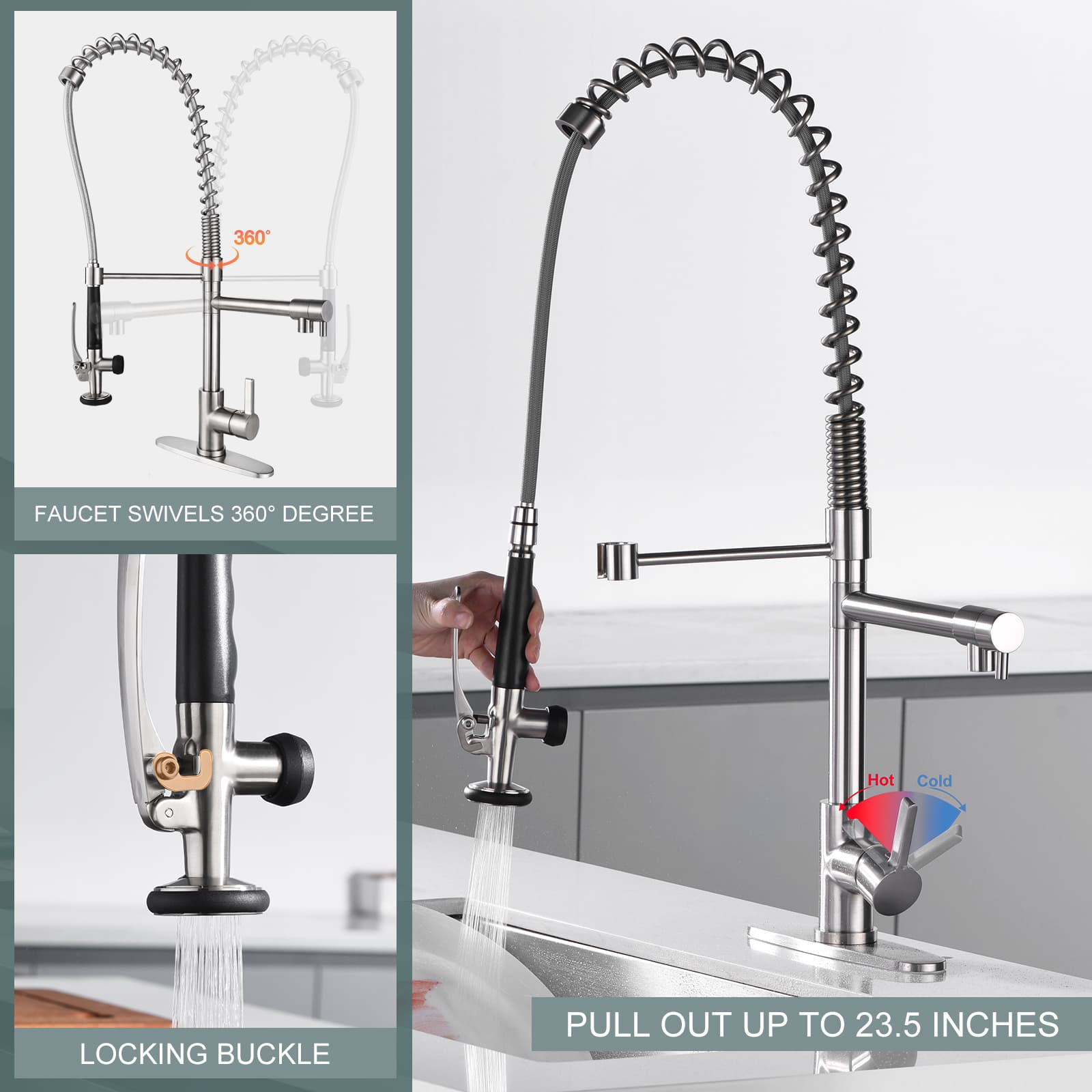 ALEASHA AL-1A20 Kitchen-Faucets - View #2