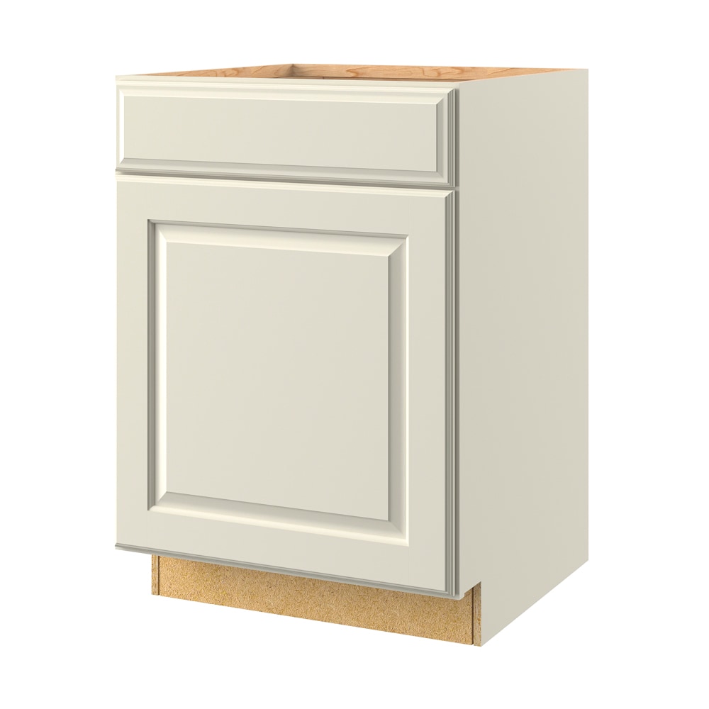 allen + roth Pattingham 24-in W x 34.5-in H x 24-in D Harbor 1-Drawer Base Fully Assembled Cabinet (Raised Panel Shaker Style)