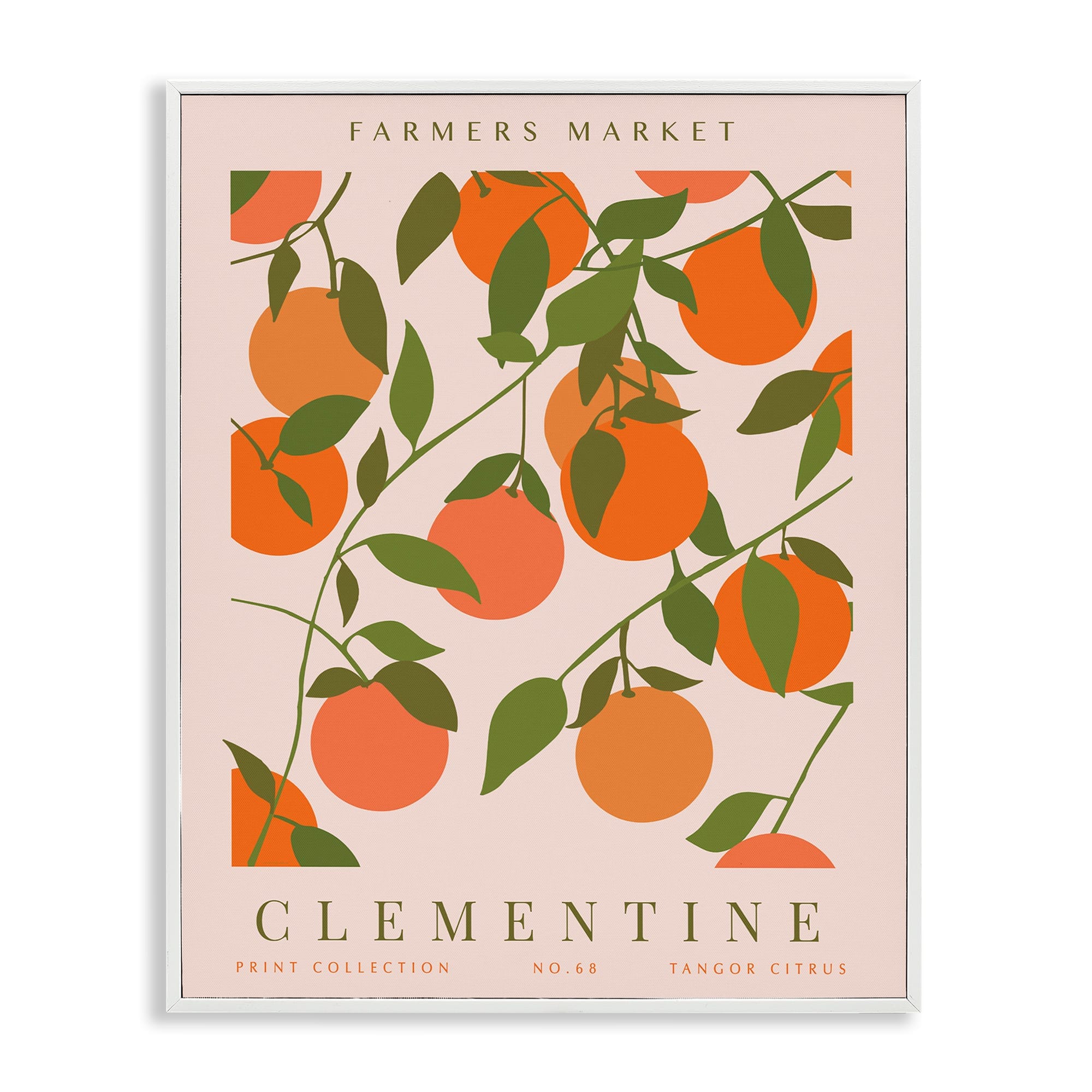 Stupell Industries BS-705-WFR-24X30 Clementine Gallery Print White Framed Giclee Art By Kamdon Kreations 24 x 30