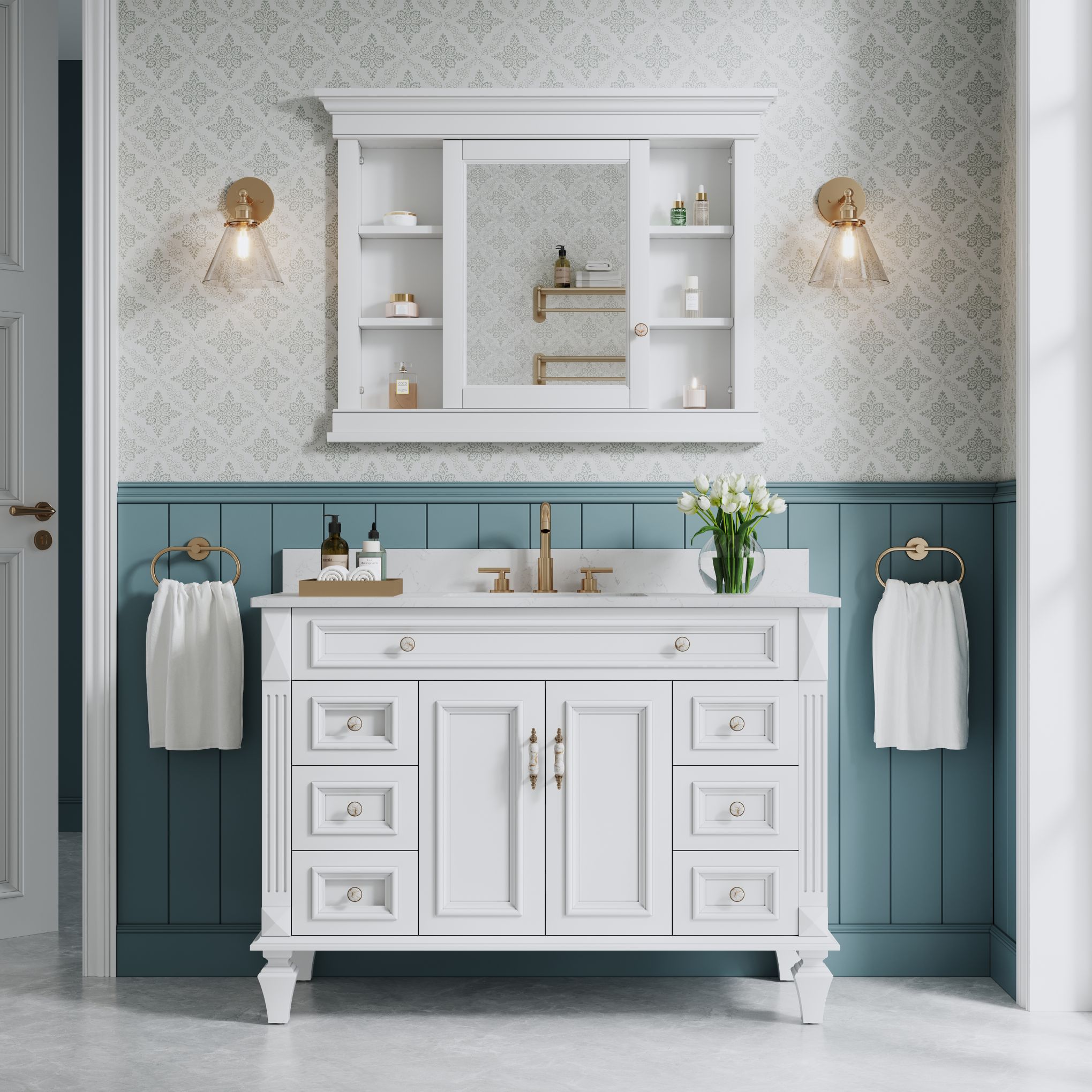 WELLFOR MA4232MC-WT Bathroom-Medicine-Cabinets - View #5