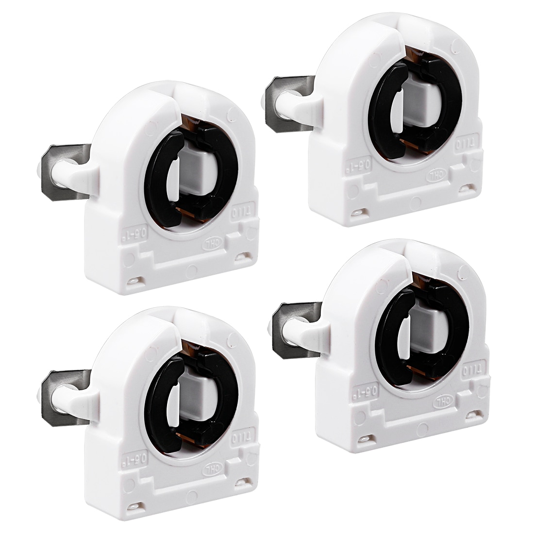 Unique Bargains 4pcs T8 Fluorescent Light Holder G13 Base Non-Shunted Lamp Socket AC 500V 2A for LED Fluorescent Tube