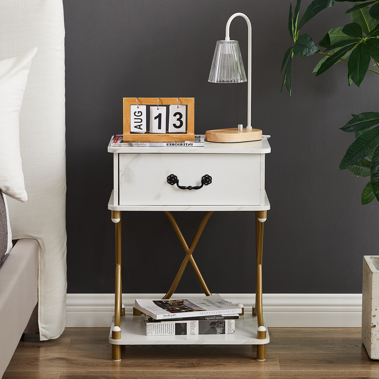 Vecelo LOE-MX-NS23-WHE nightstands - View #5