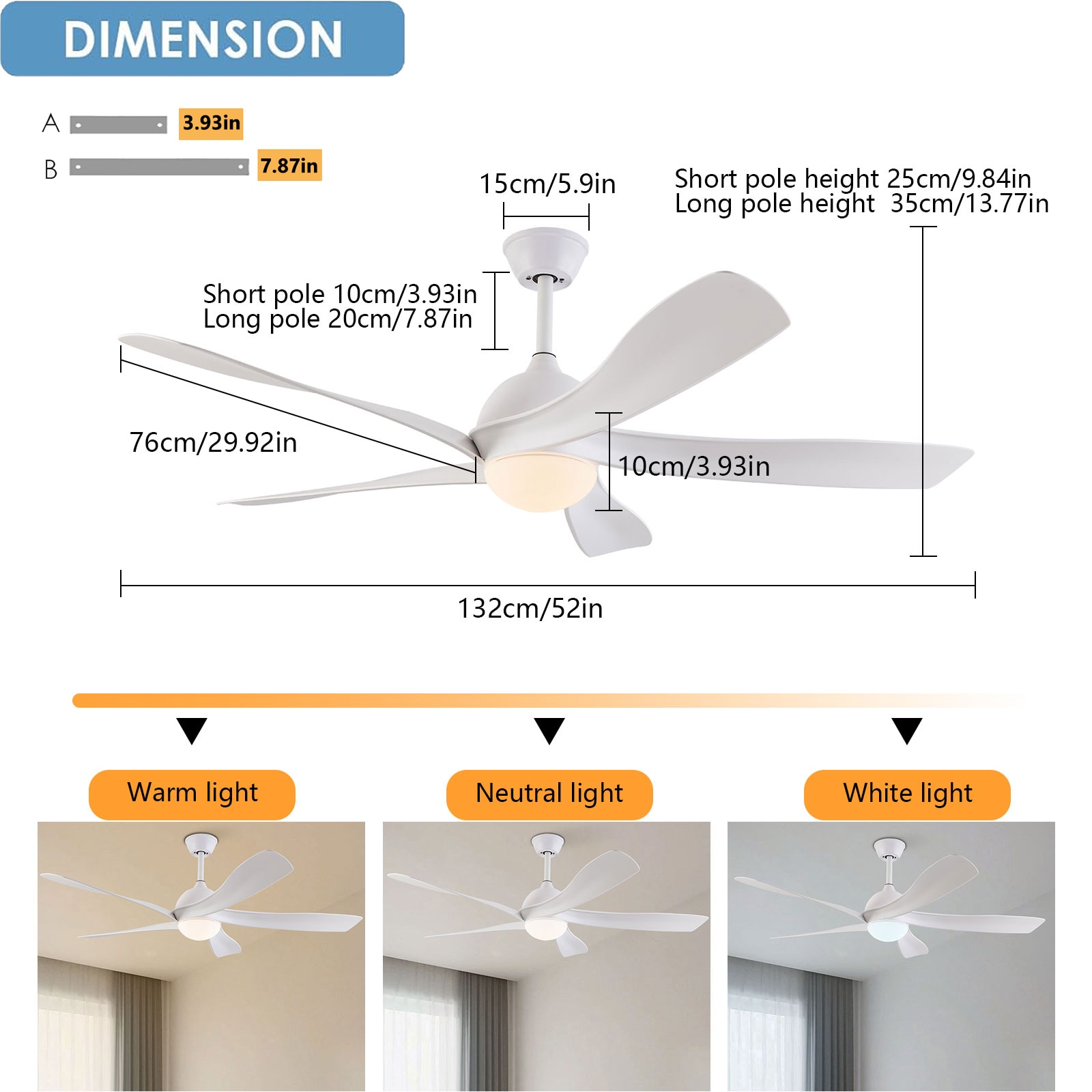 Oukaning JZUCOD-01140099 Ceiling-Fans - View #4