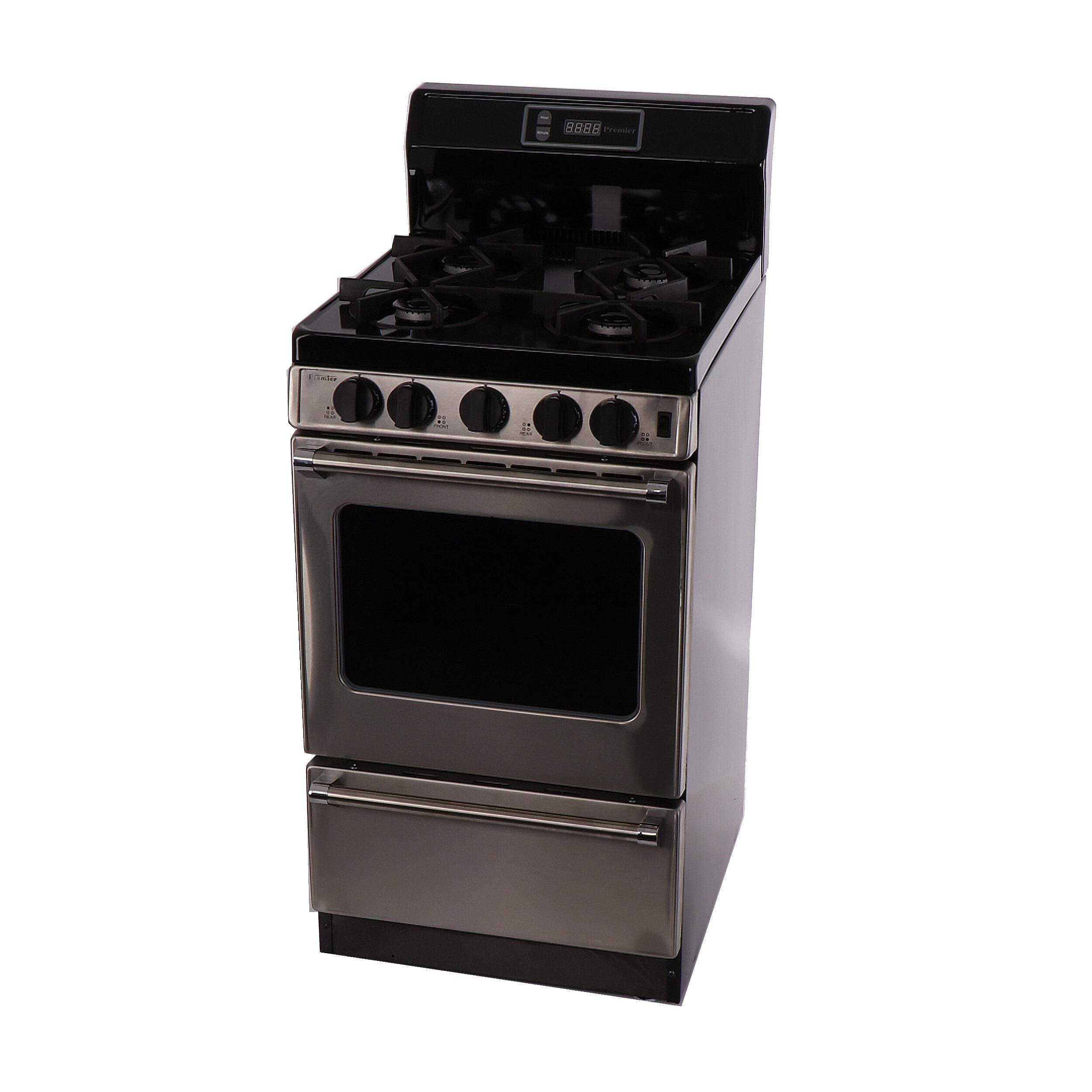 Premier 20-in Glass Top 4 Burners 2.4-cu ft Freestanding Electric