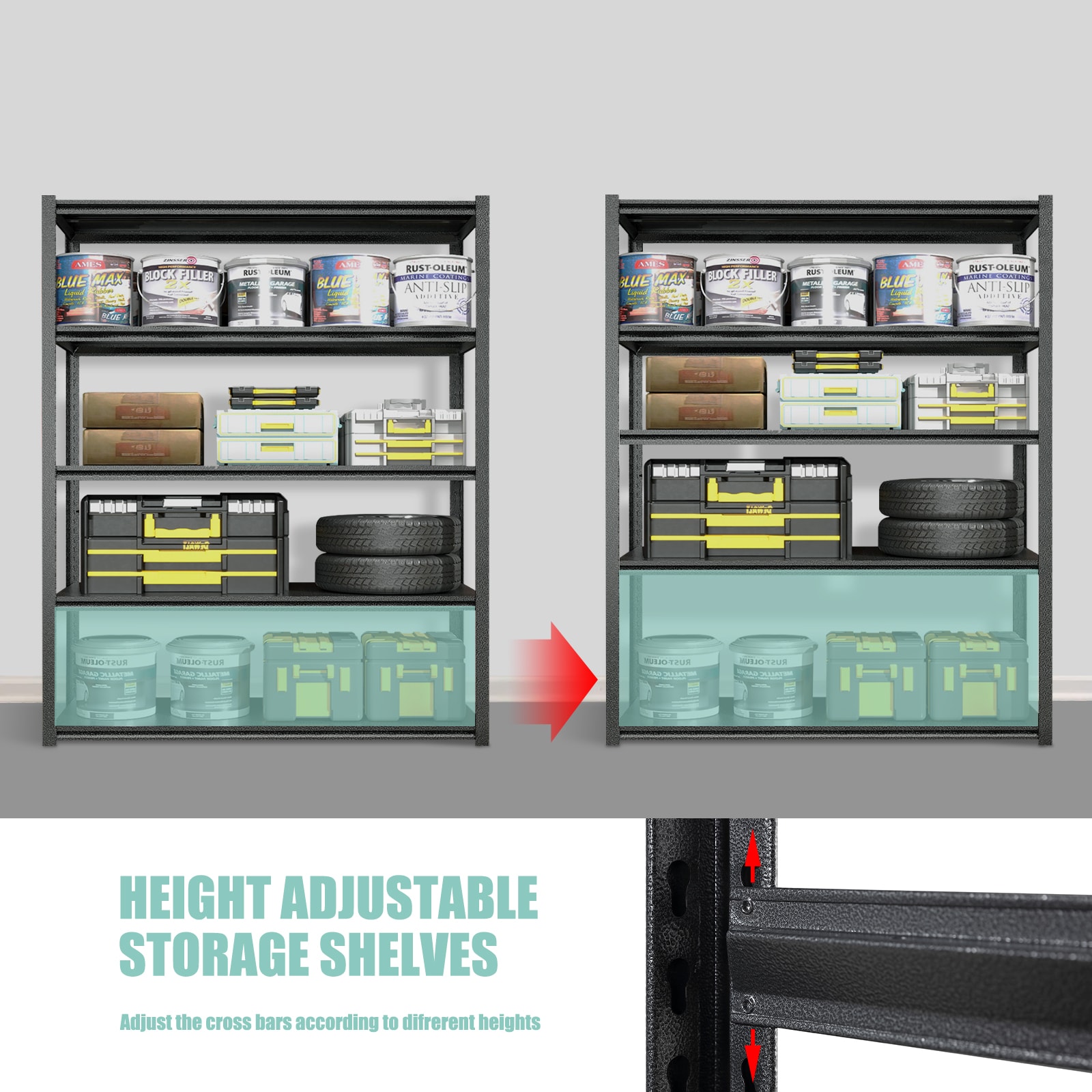 Siavonce XH44668 Free-Standing-Shelving - View #9